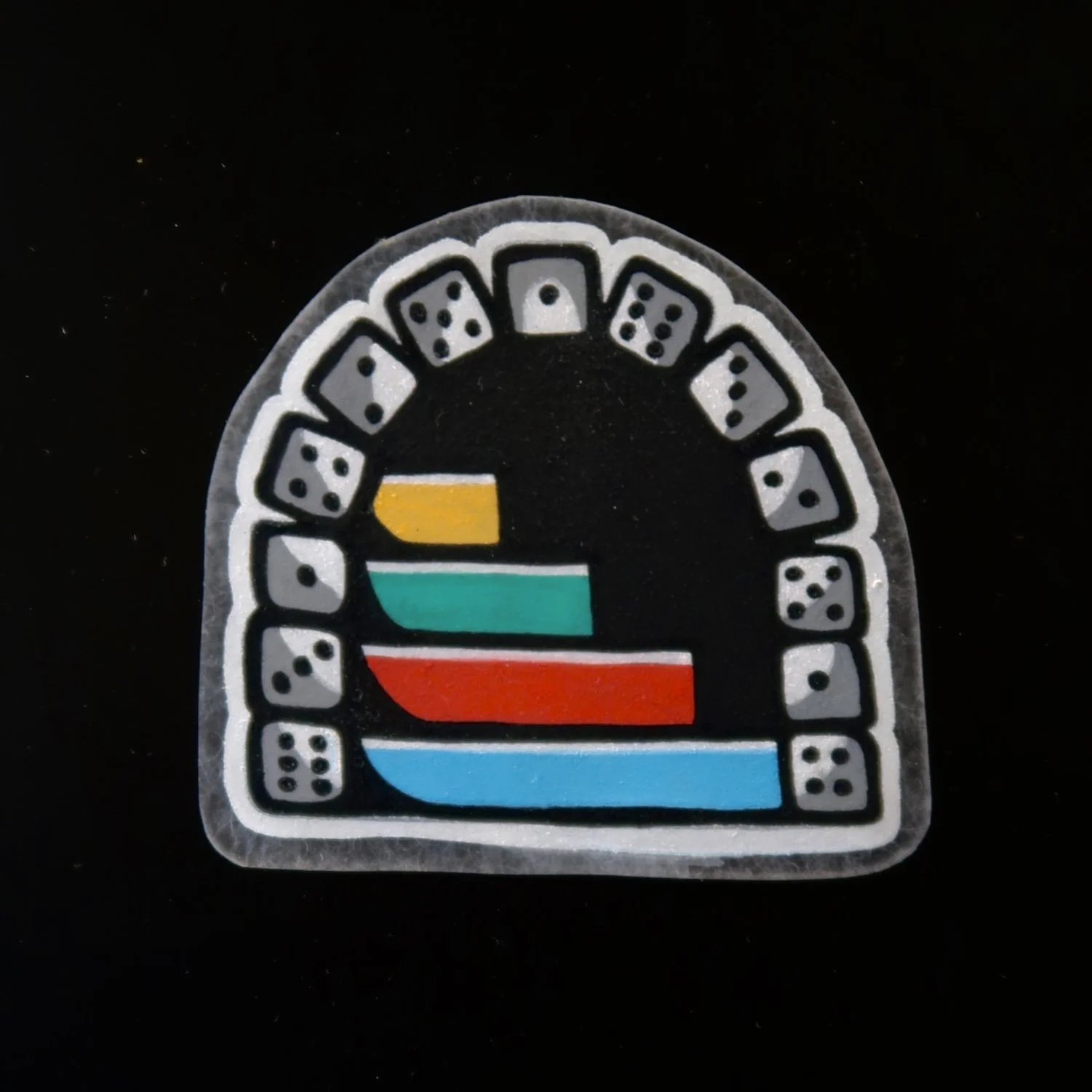 Hand Painted Shrinky Dink Magnet