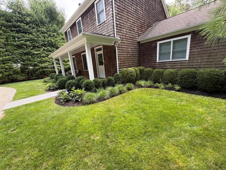 Hamptons property after landscape transformation