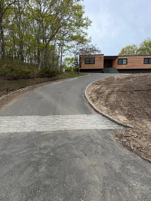 Hamptons property before landscape transformation