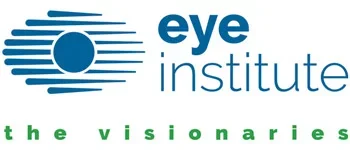 Logo of the Eye Institute with text 'eye institute the visionaries'.