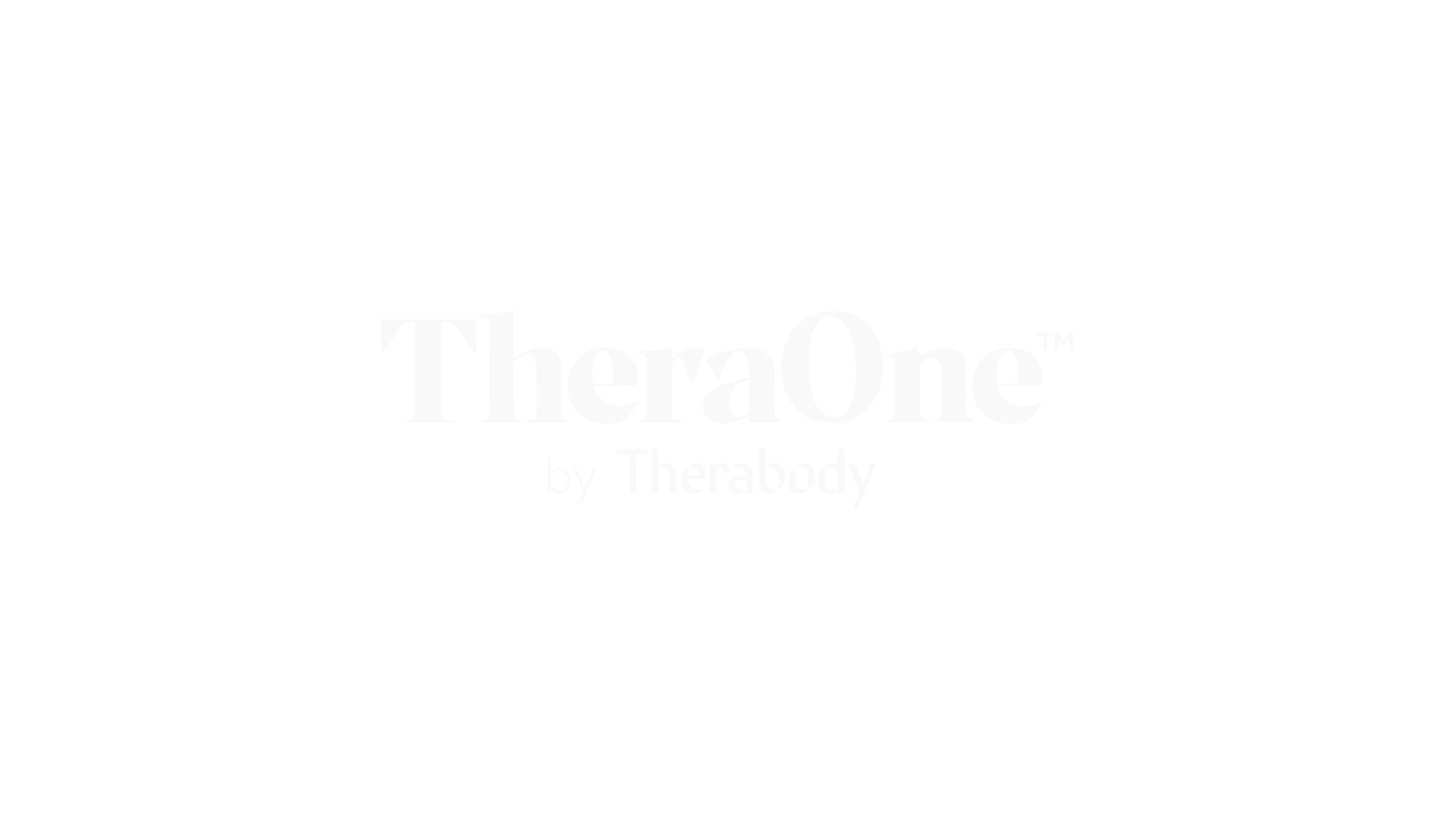 TheraOne logo with the text 'by Therabody' beneath it, presented in white on a black background.