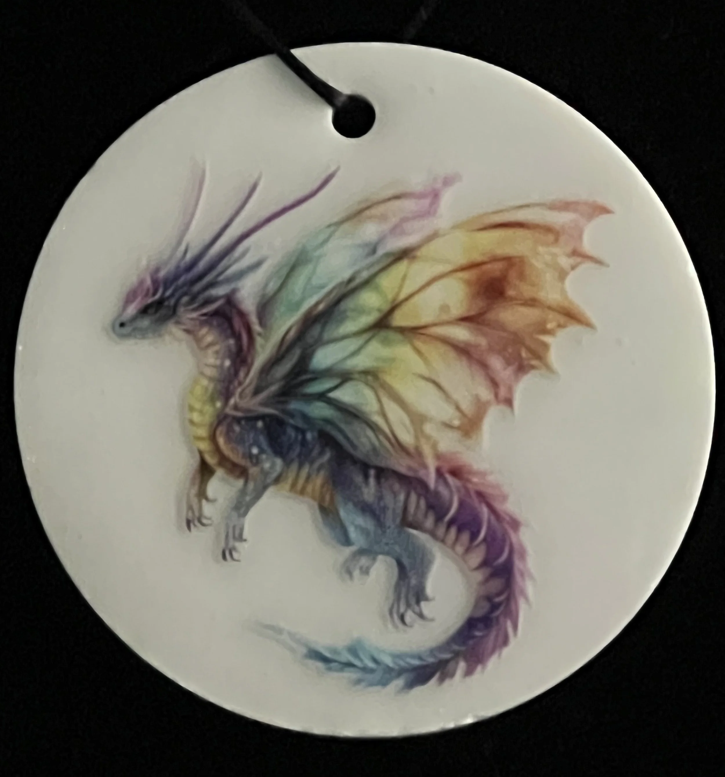 Rainbow Dragon Ornament