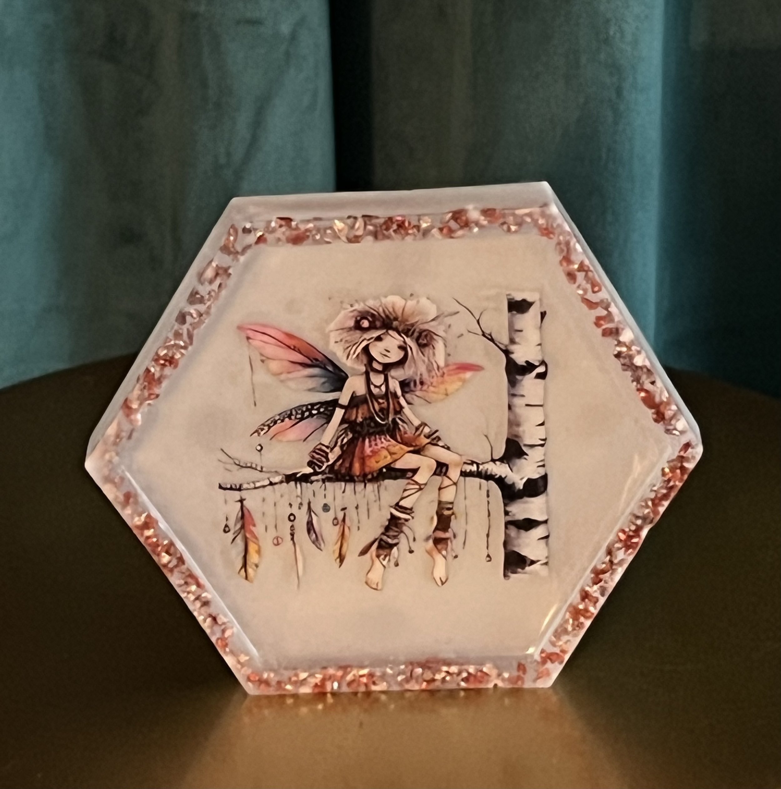 Fairy Dreamscape Hexagon Art Block
