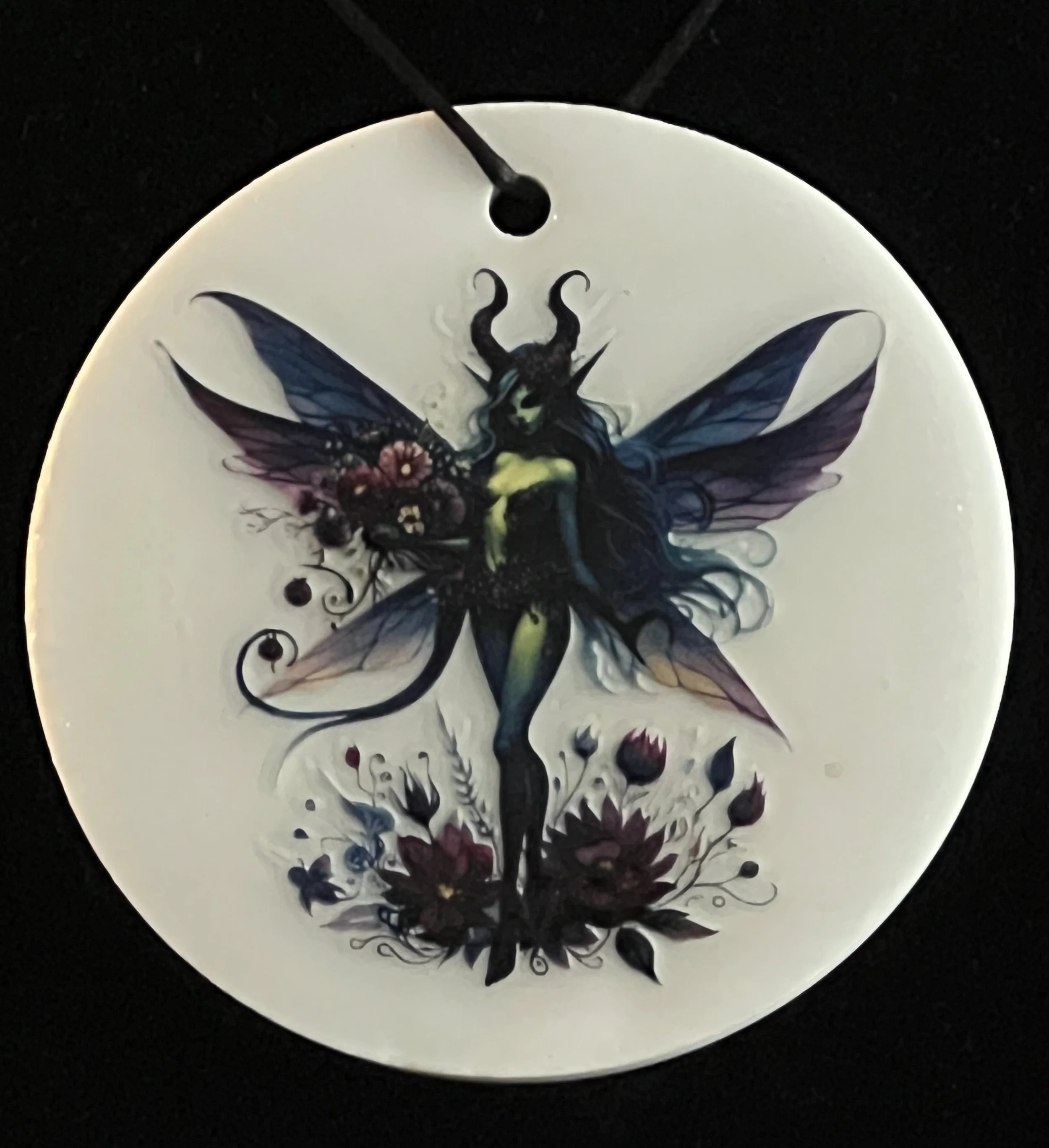 Enchanted Dark Fairy Ornament V