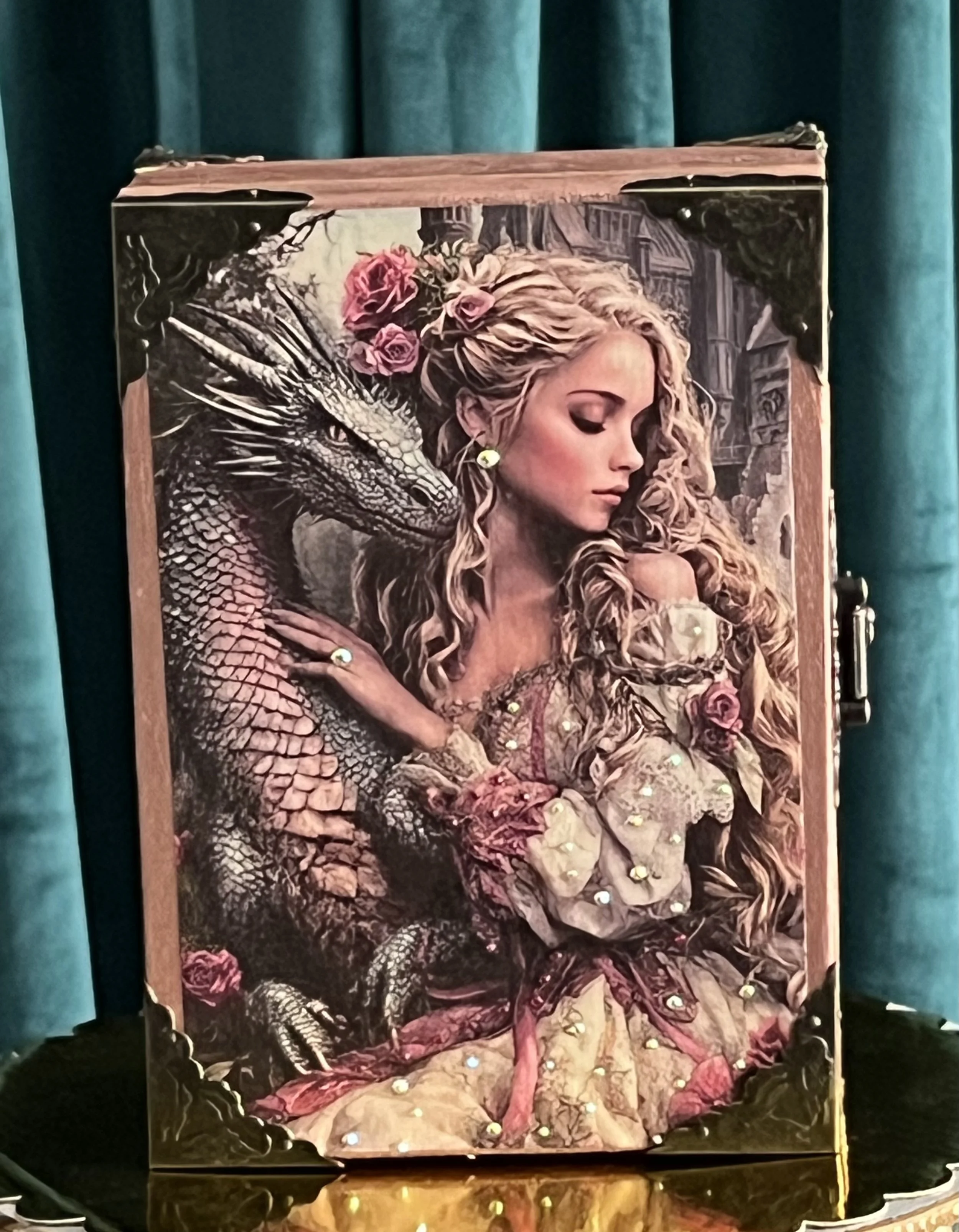 Enchanted Dragon and Maiden Keepsake Box I