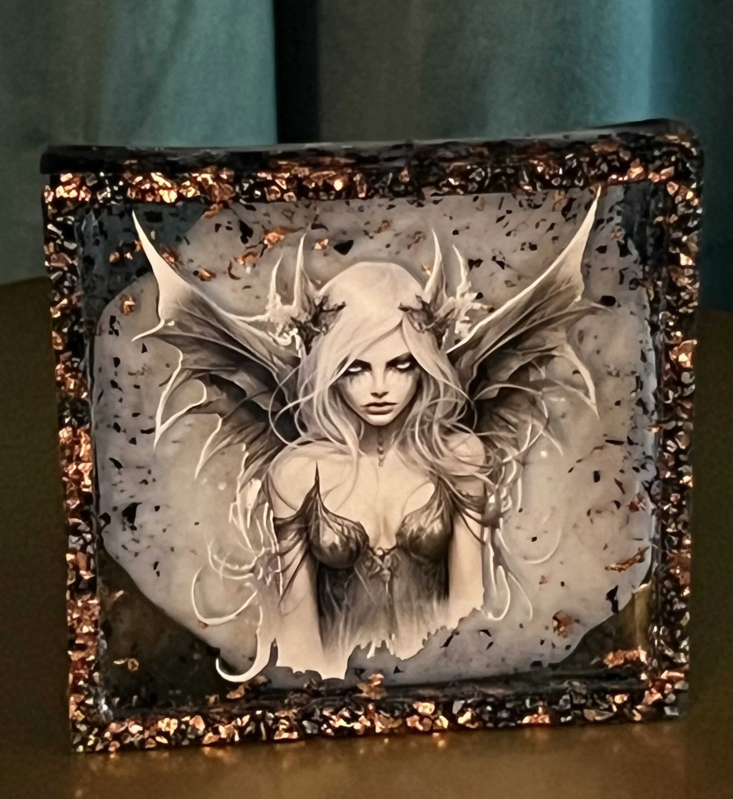 Ethereal Whimsy Dark Fairy Art Block