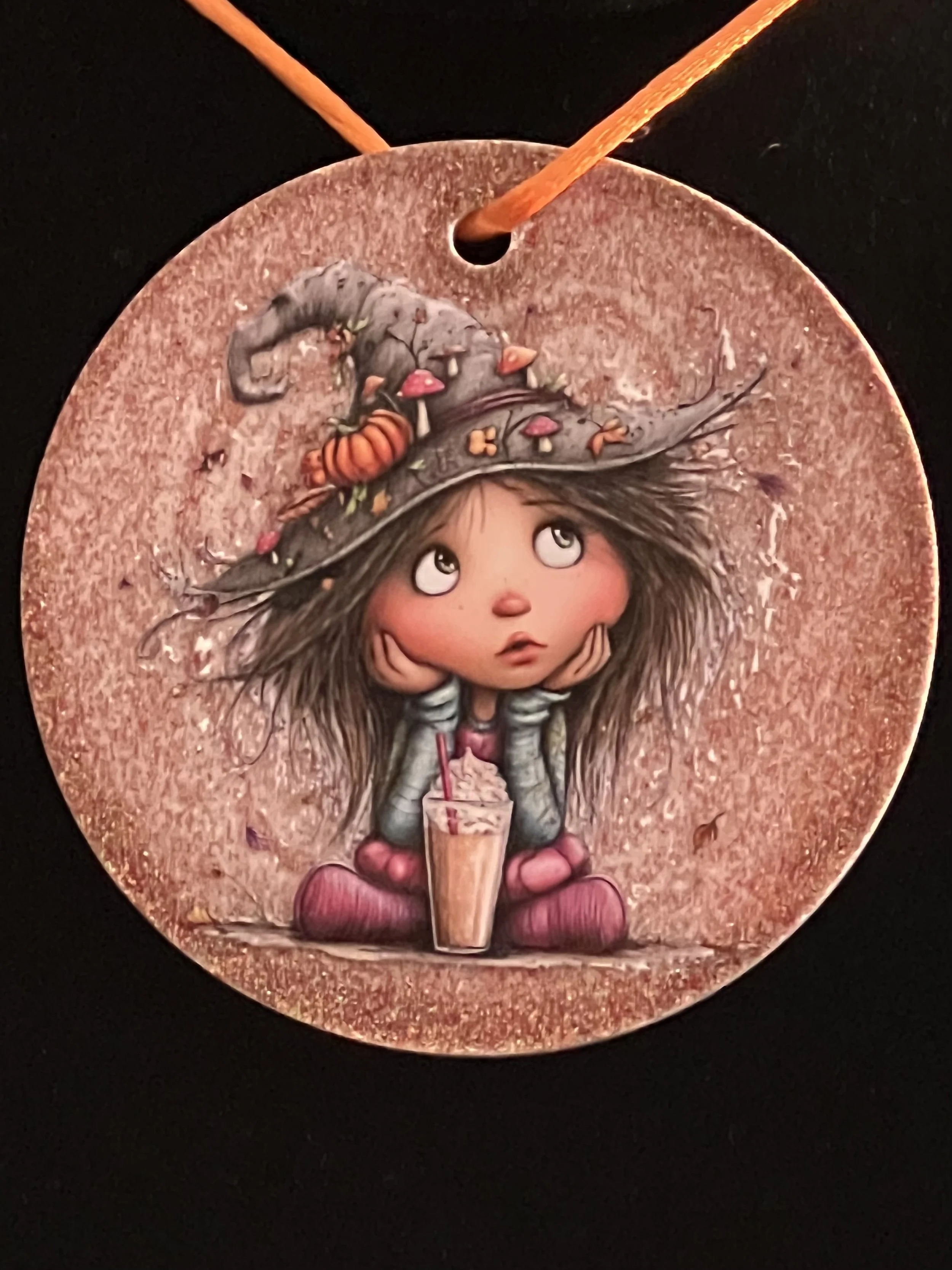 Whimsical Autumn Girl Ornament
