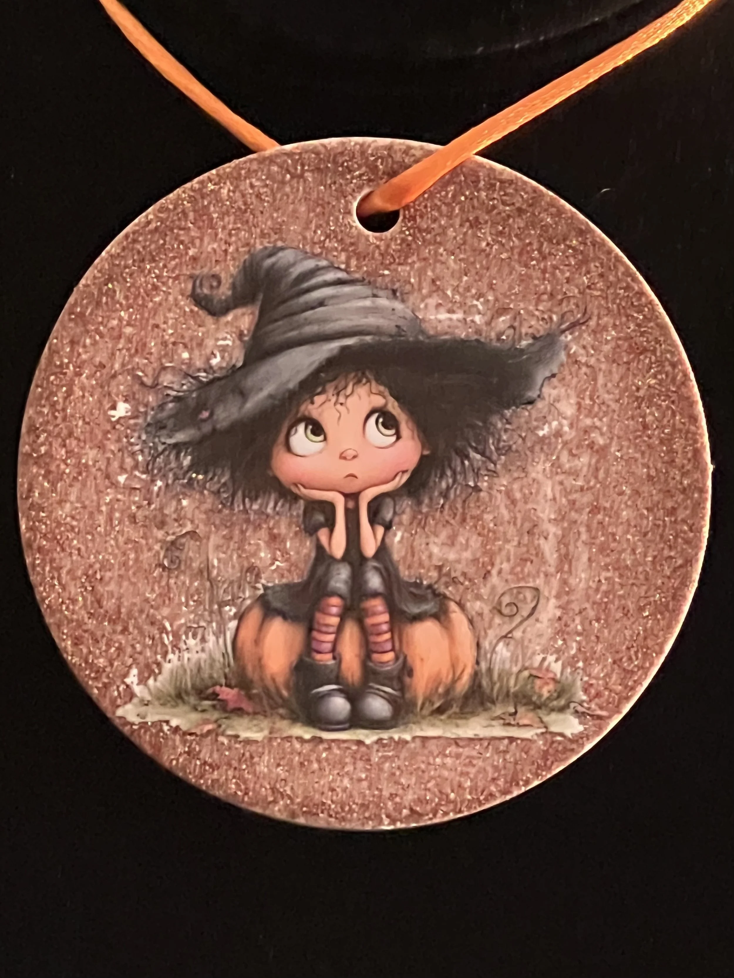 Whimsical Girl Halloween Ornament