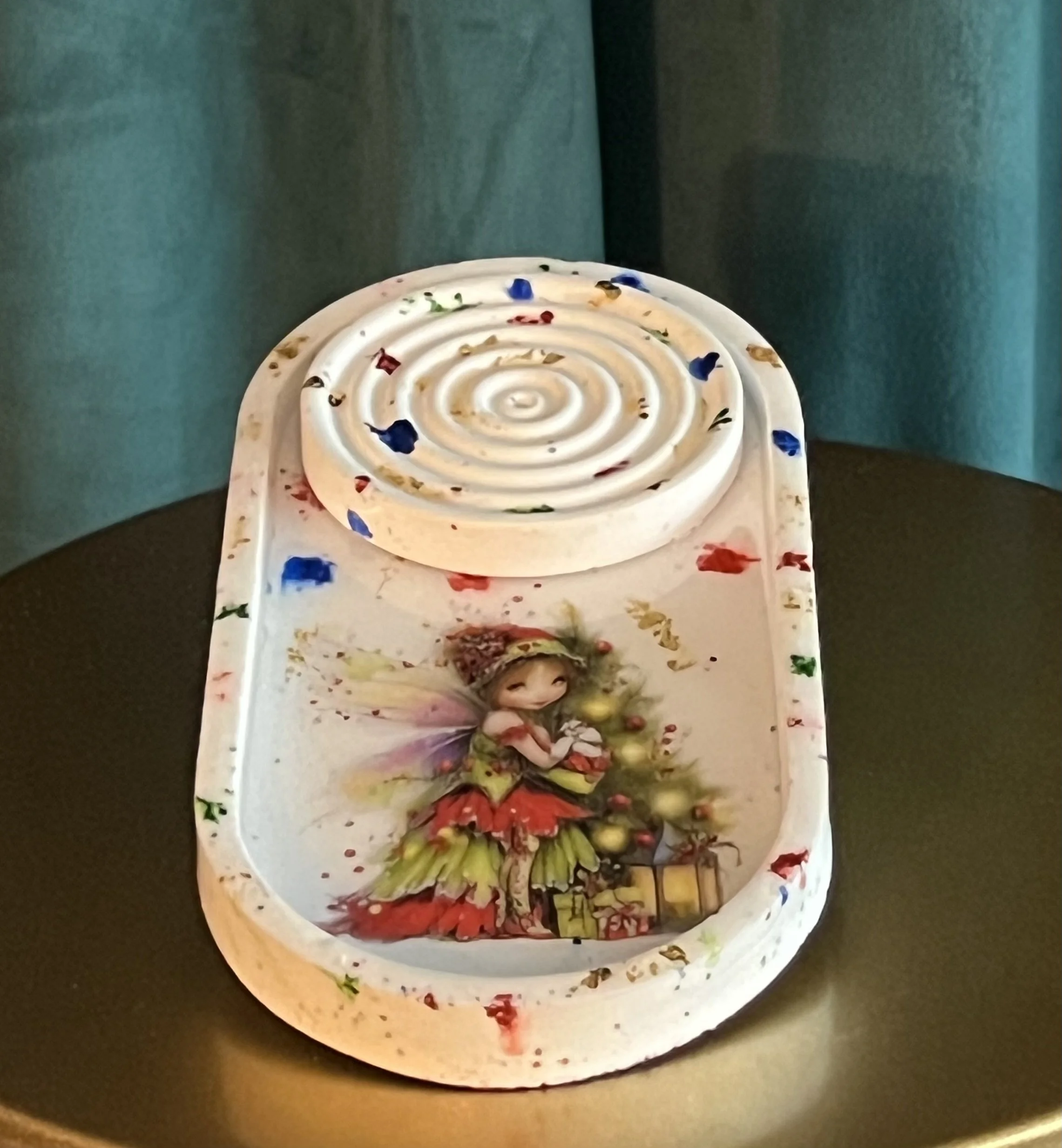 Enchanted Fairy Holiday Decor Incense Burner and Tray V