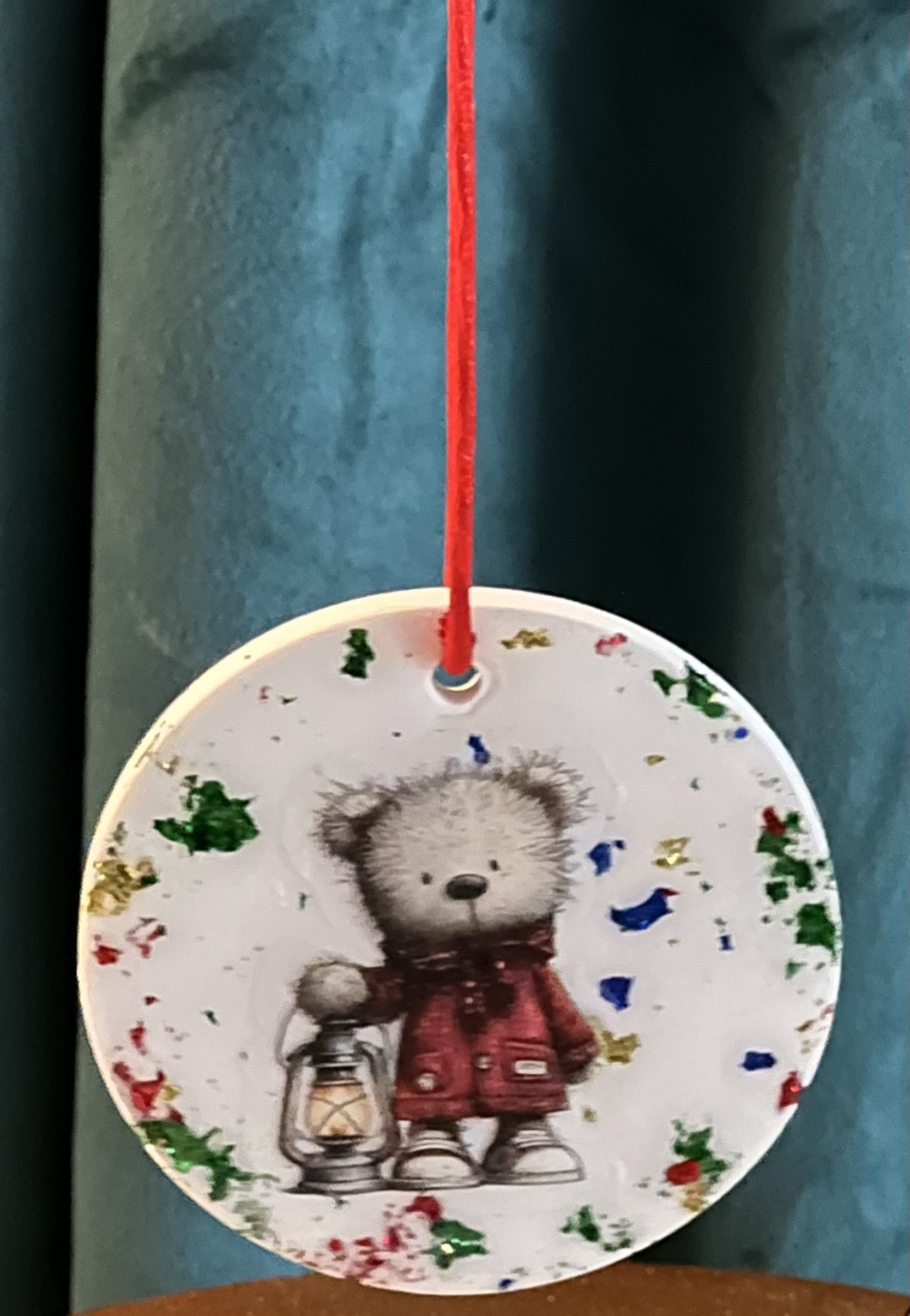 Teddy Bear Lantern Ornament