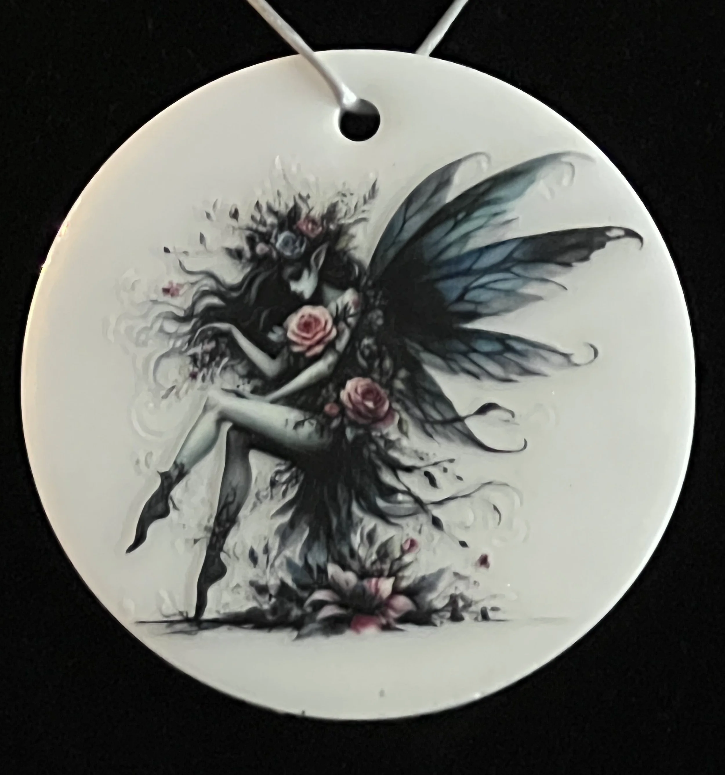 Enchanted Dark Fairy Ornament IV