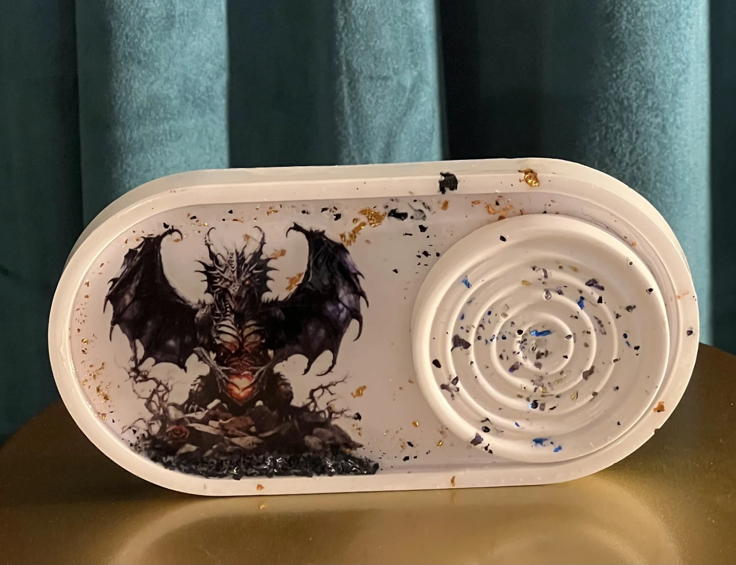 Dragon Undead Guardian Incense Burner and Tray I