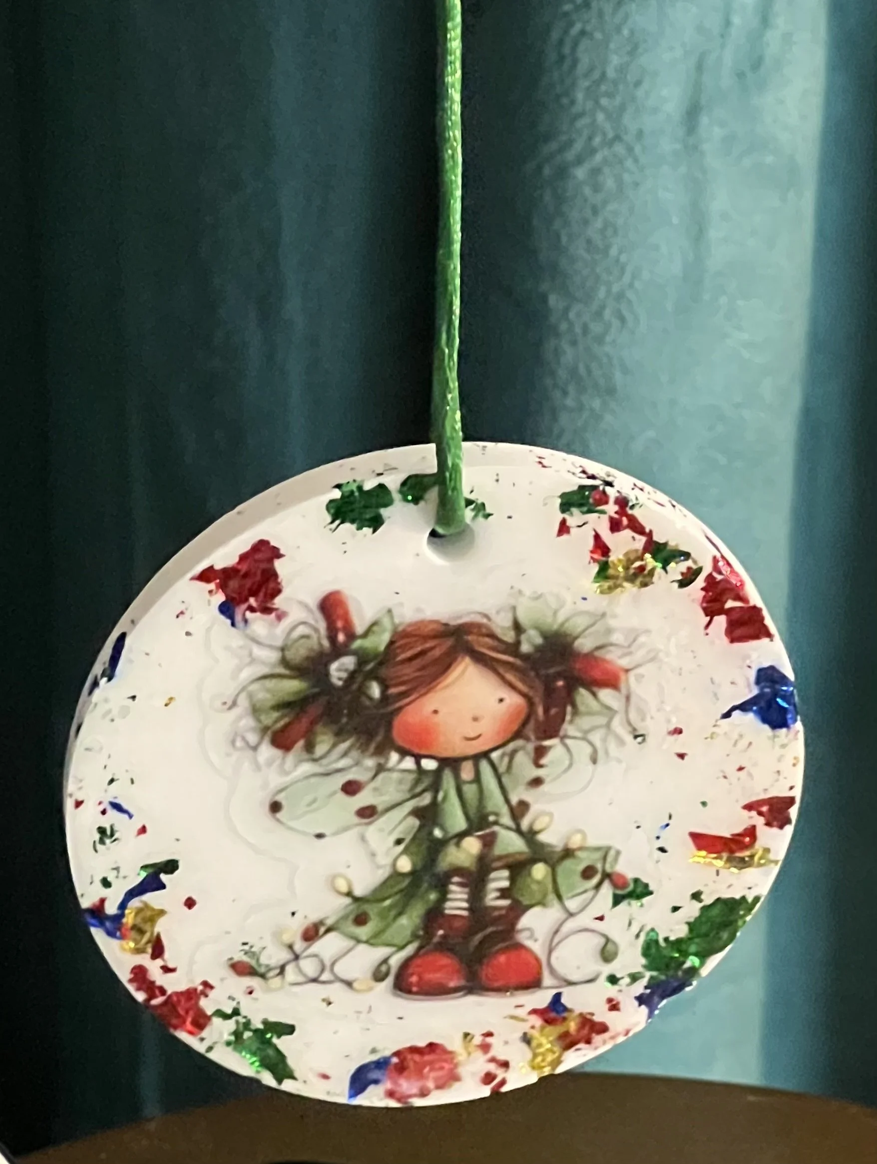 Enchanted Fairy Wrapped Up In Lights Ornament