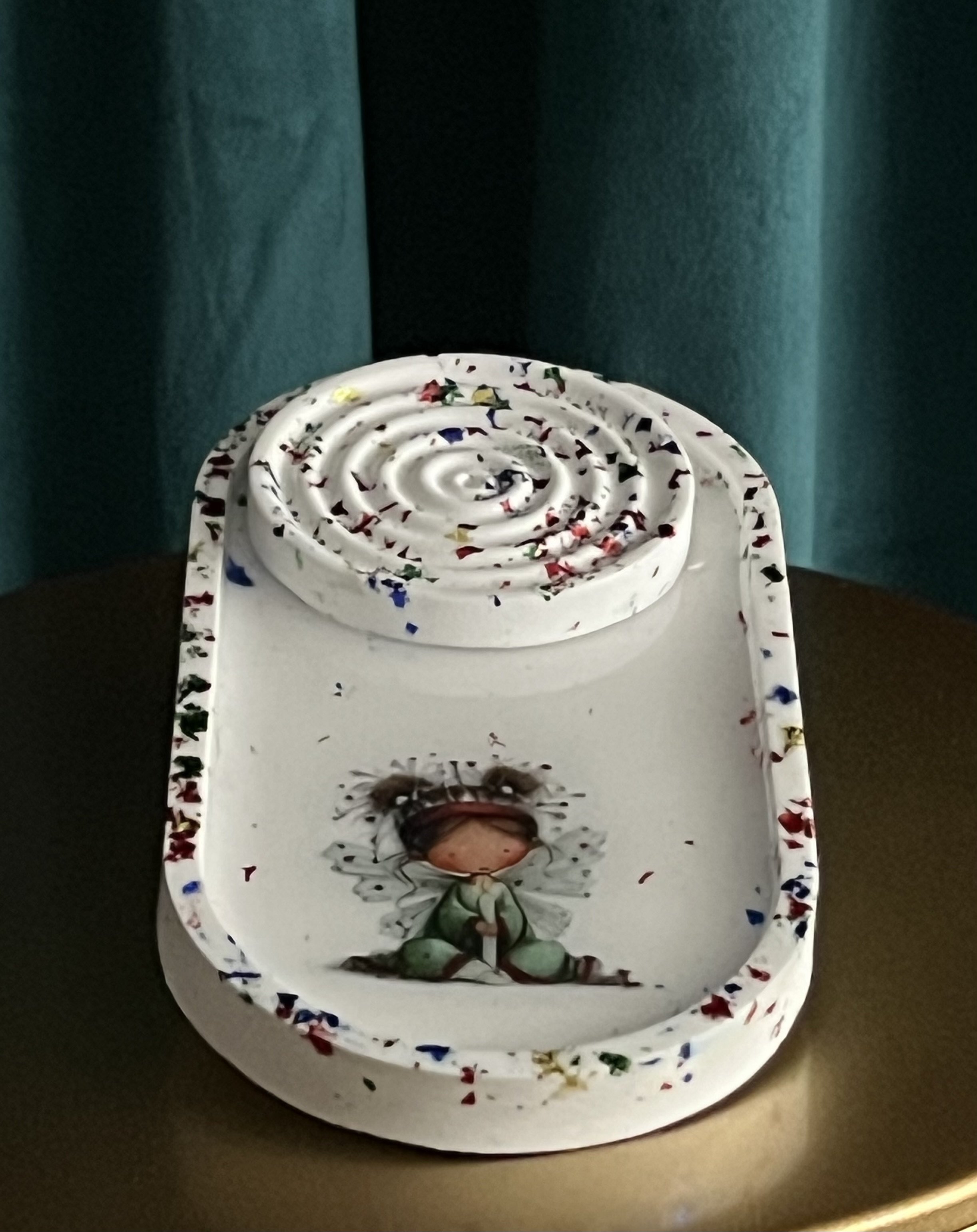 Whimsical Fairy Holiday Decor Incense Burner and Tray