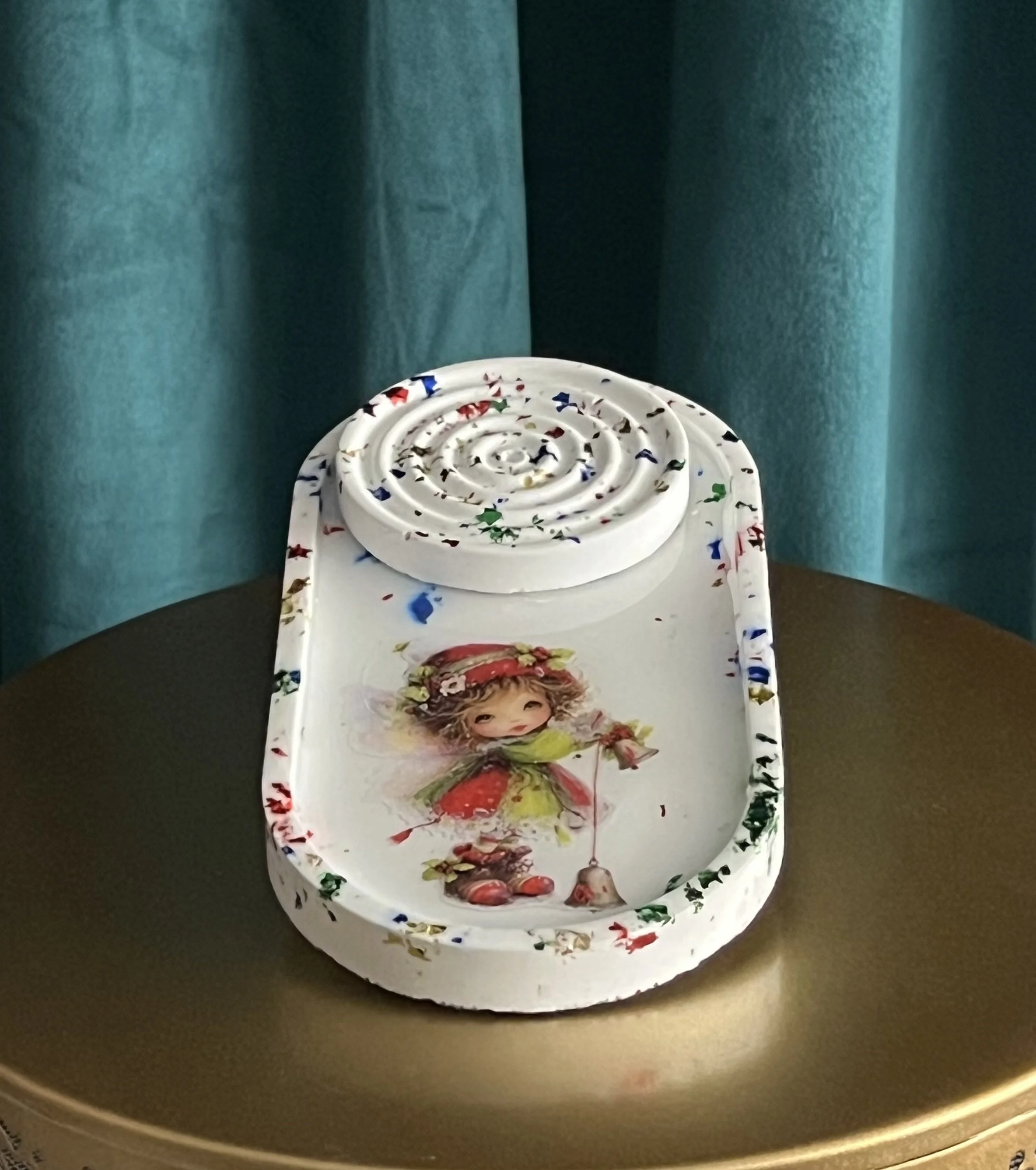 Enchanted Fairy Holiday Decor Incense Burner and Tray I