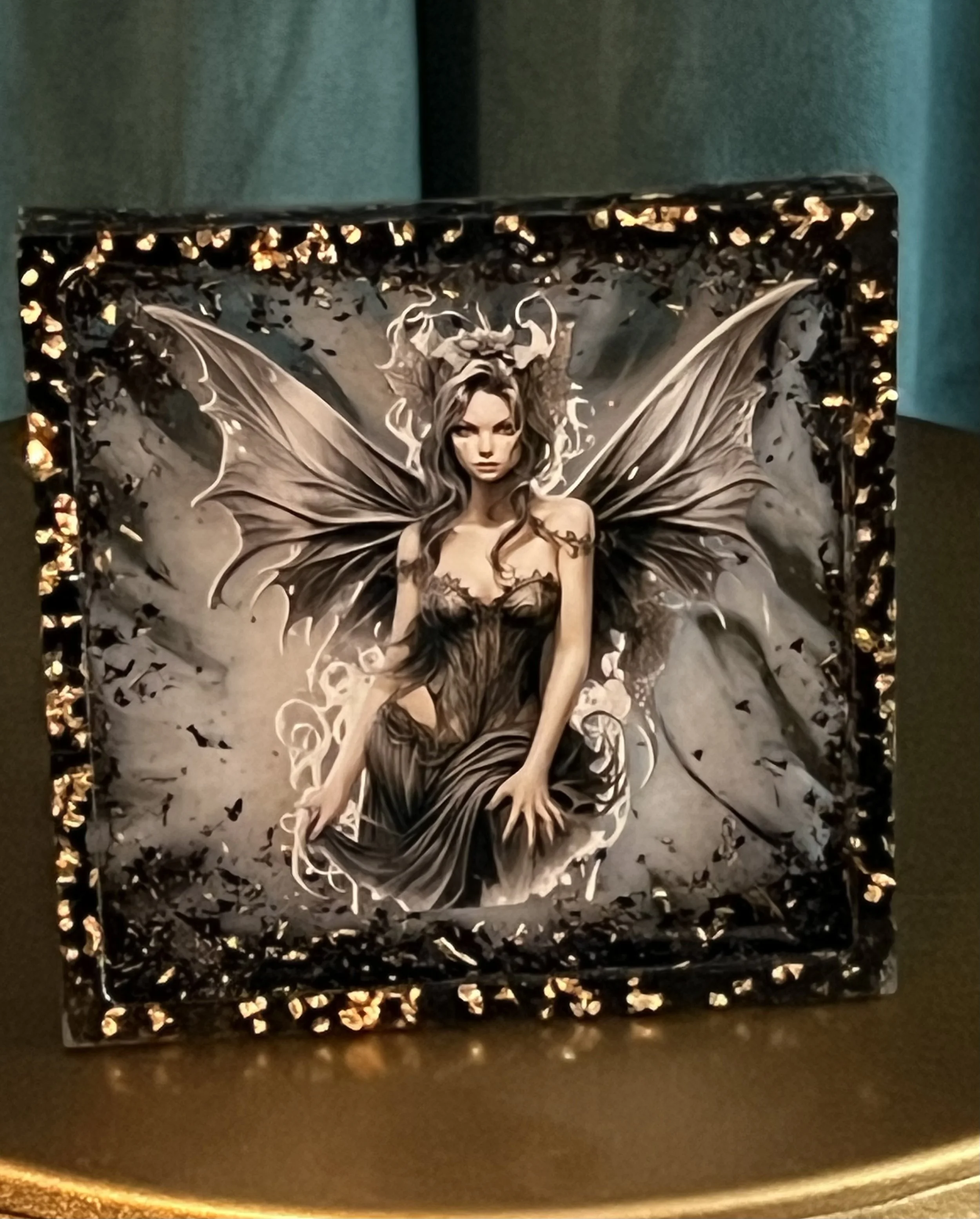Mystical Dark Fairy Art Block