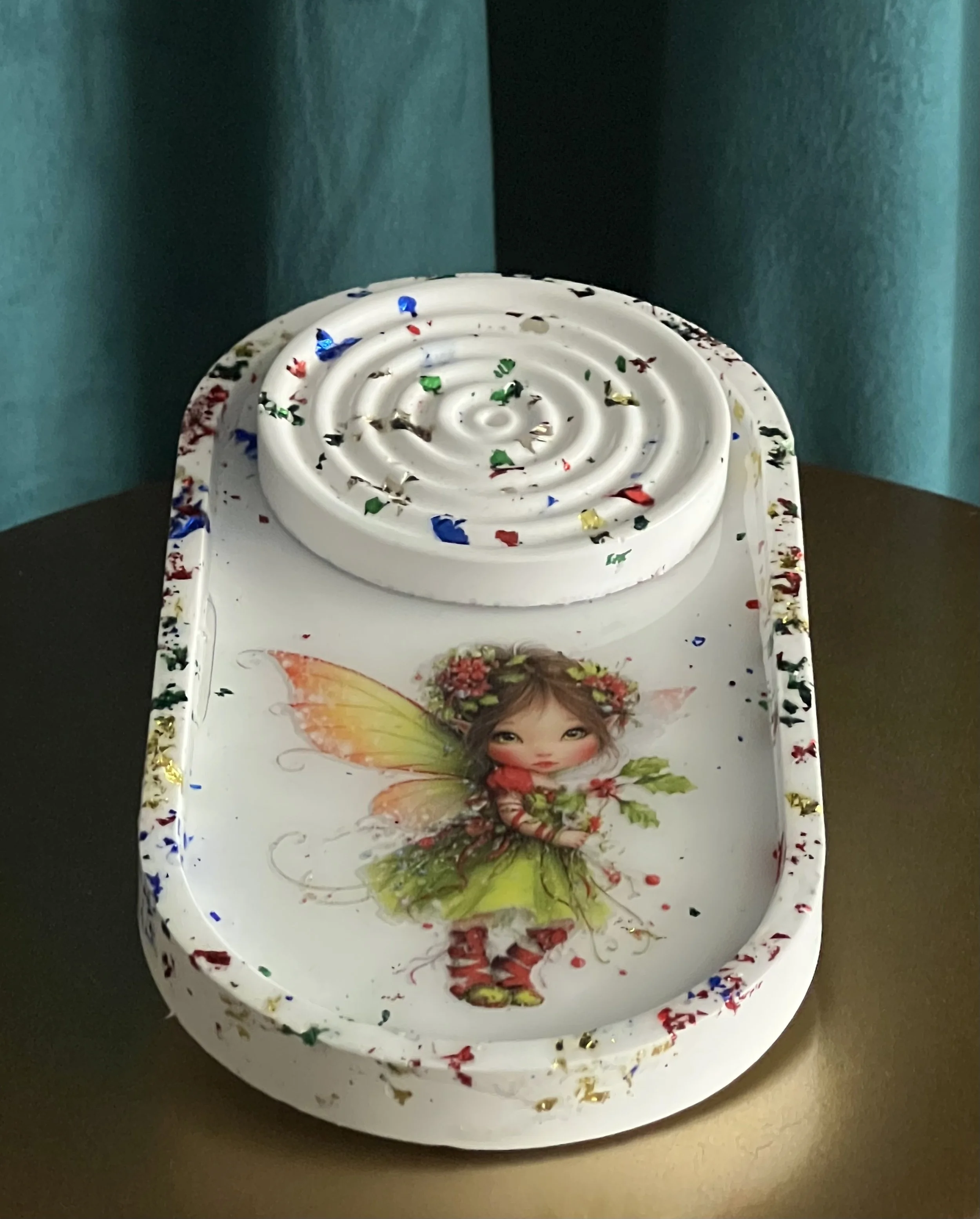 Enchanted Fairy Holiday Decor Incense Burner and Tray IV