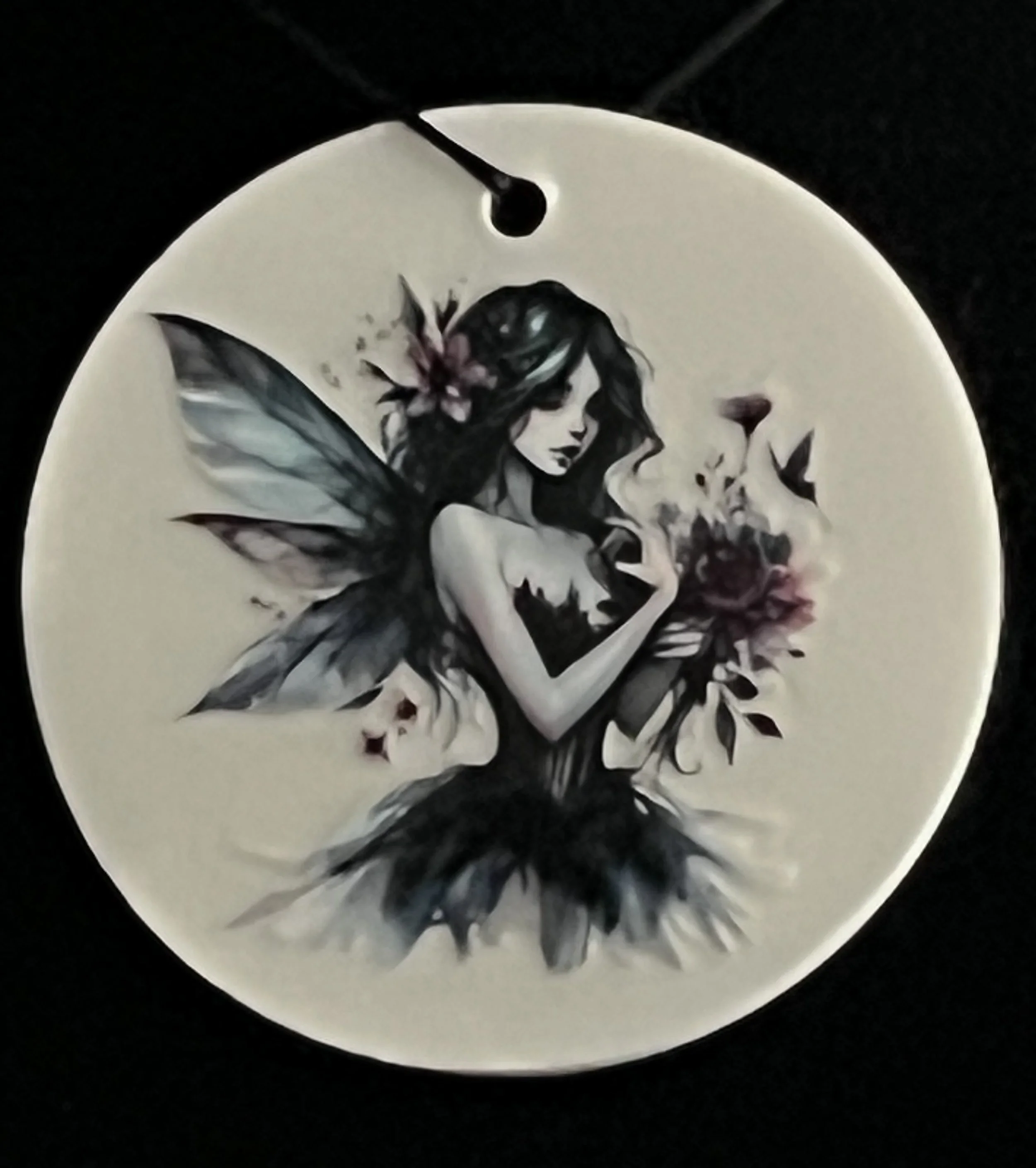 Enchanted Dark Fairy Ornament I
