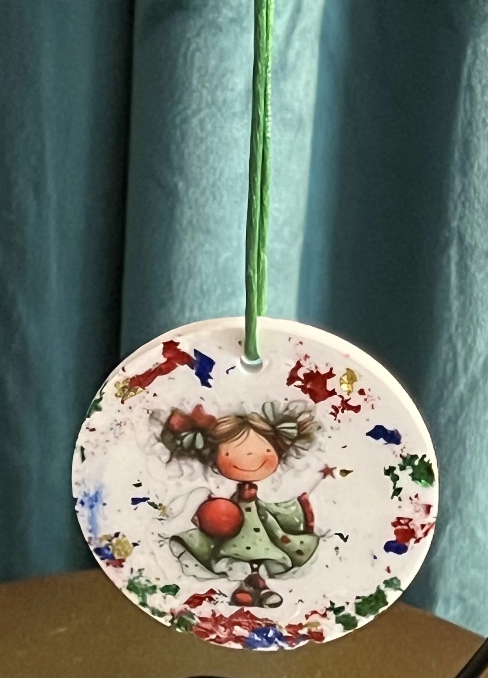 Whimsy Holiday Fairy With An Ornament and Wand