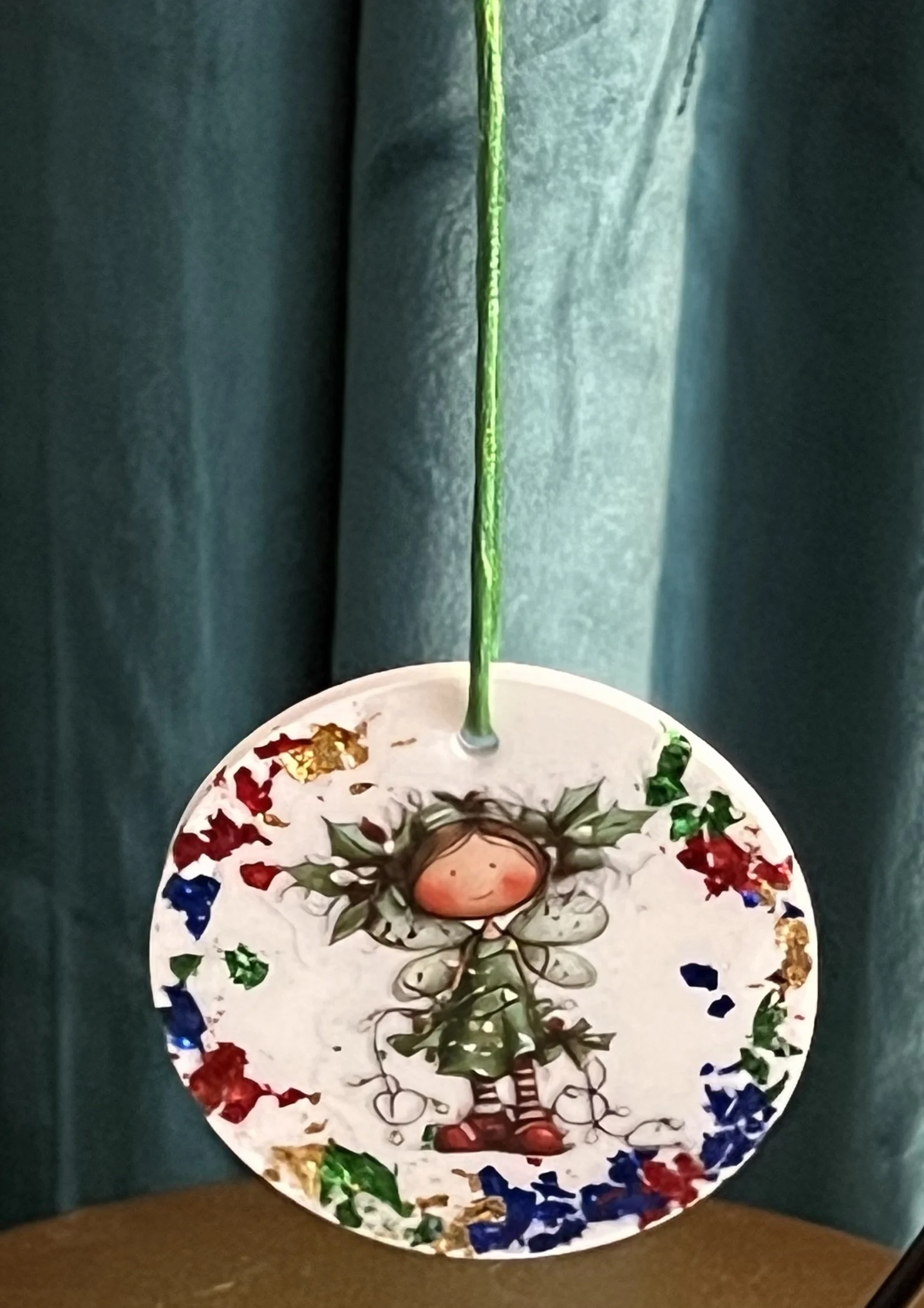 Whimsical Fairy With A Holly Headdress Ornament
