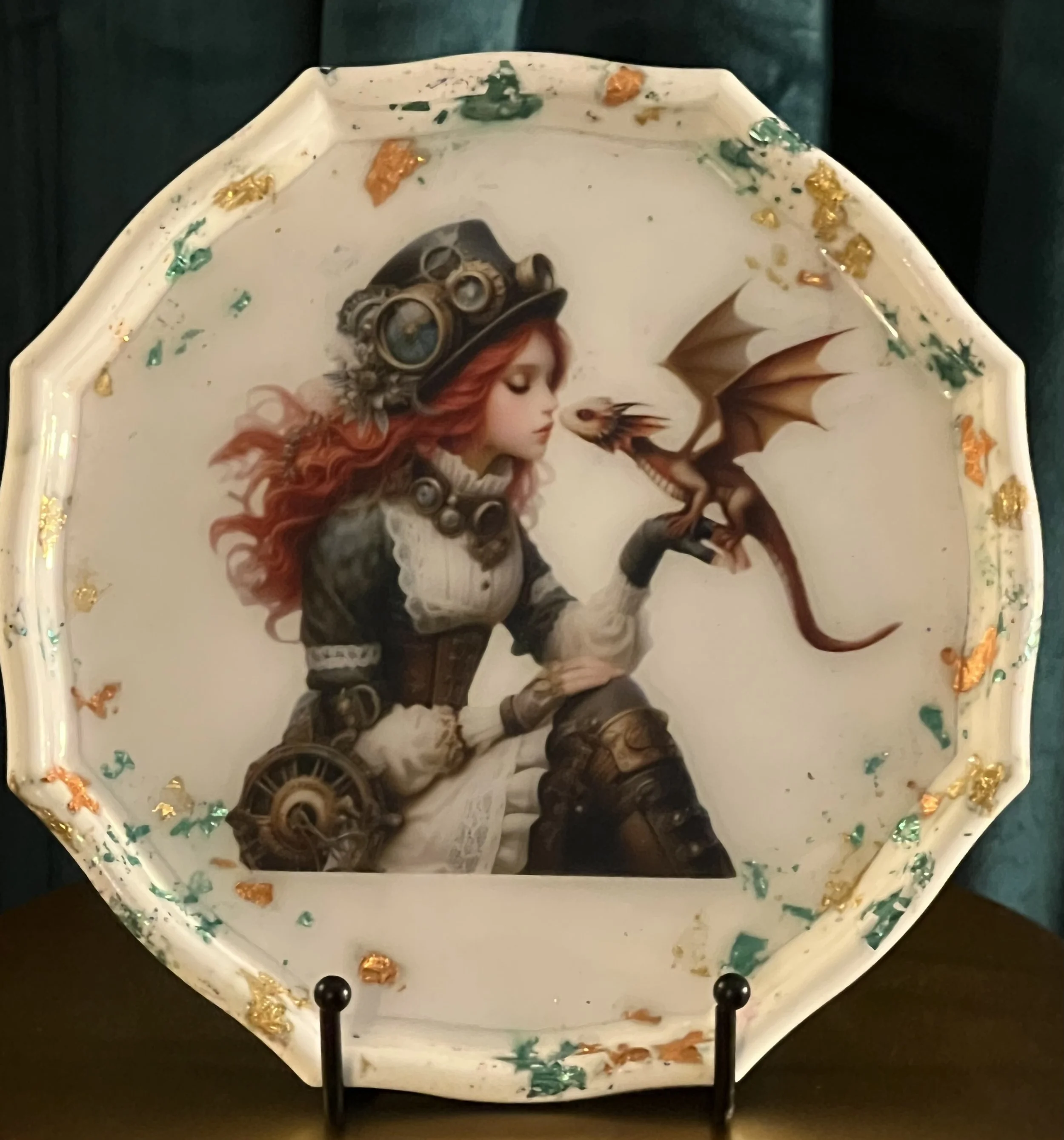 Steampunk Enchantment Decorative Tray