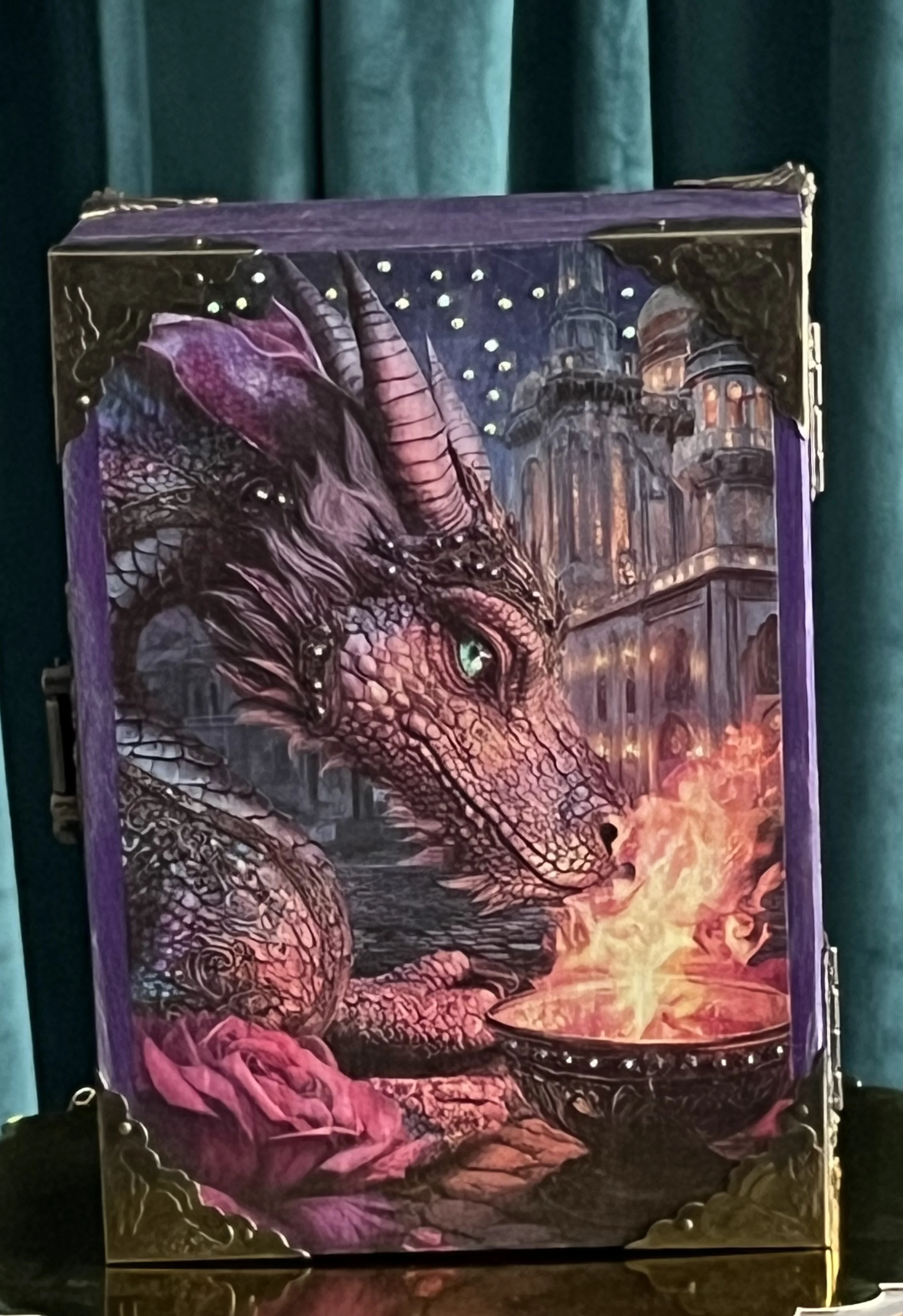 Mystical Dragon Flame Storage Box