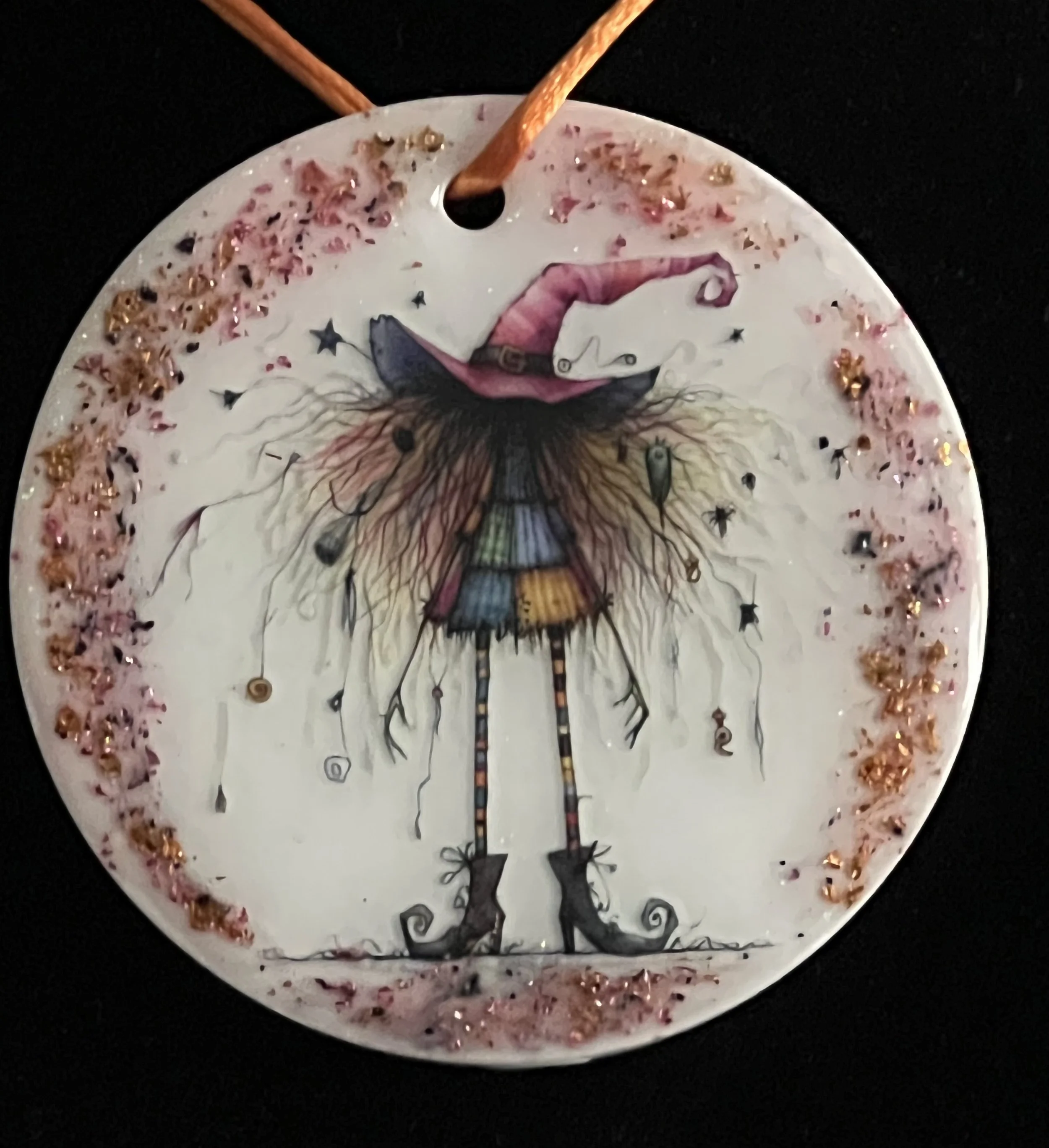 Whimsical Witch Ornament