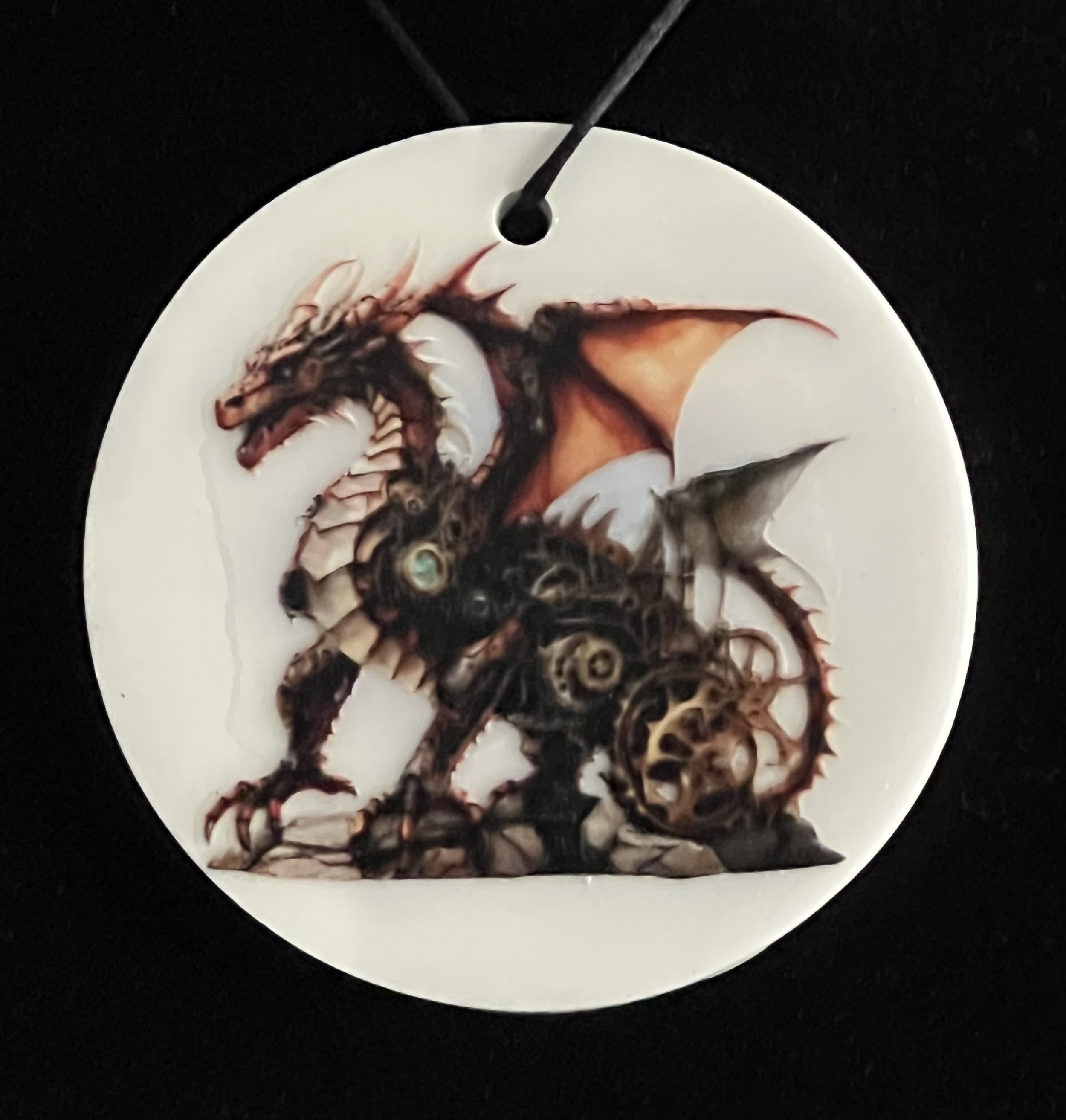 Enchanting Steampunk Dragon Ornament III