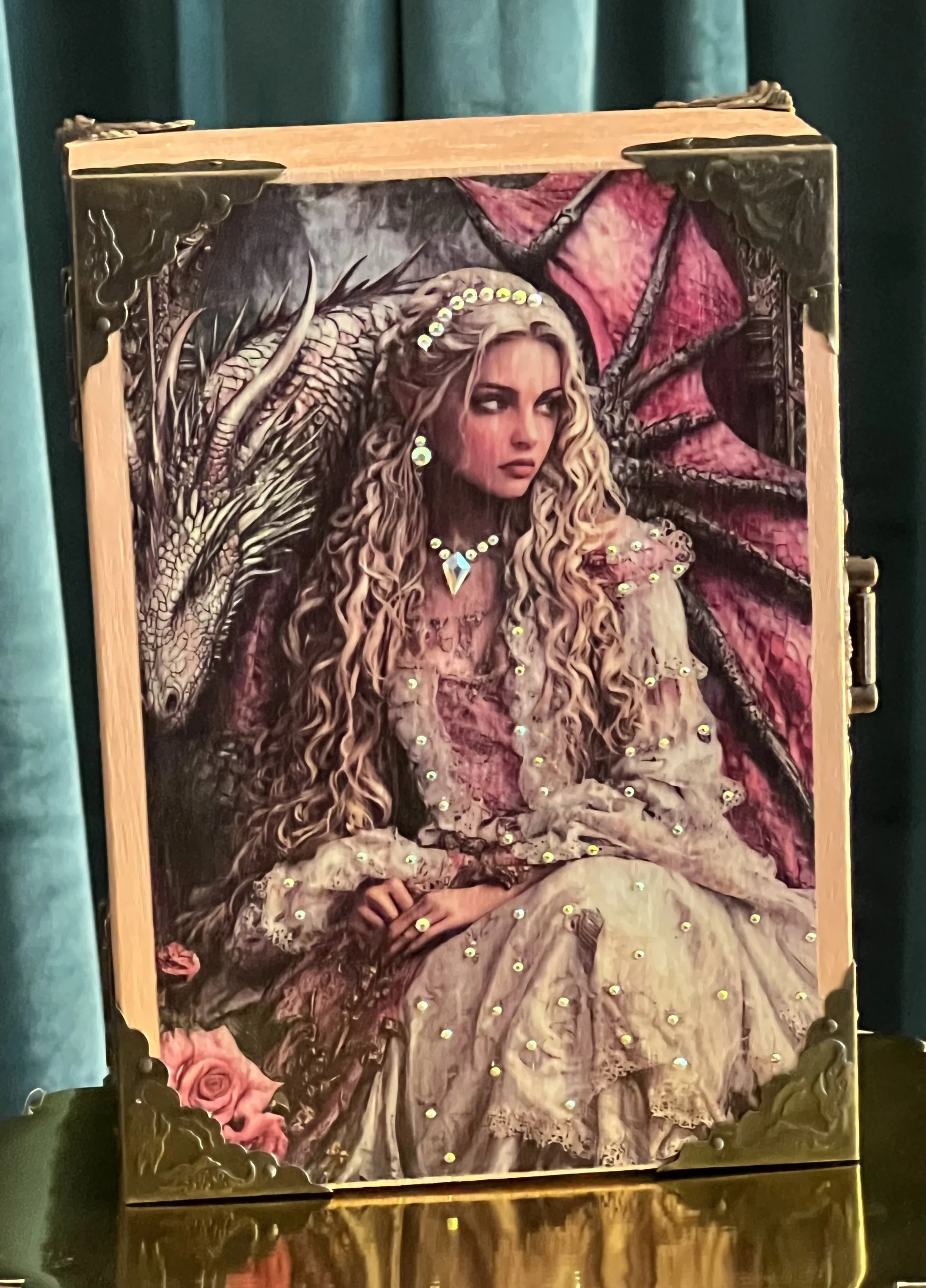 Enchanted Dragon and Maiden Keepsake Box II