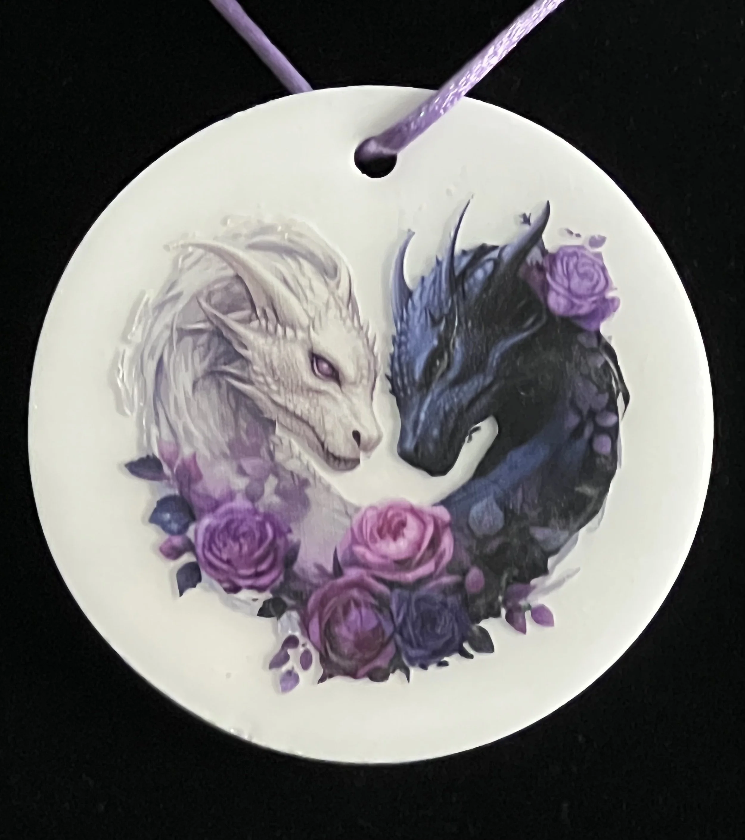 Fantasy Dragon Rose Ornament