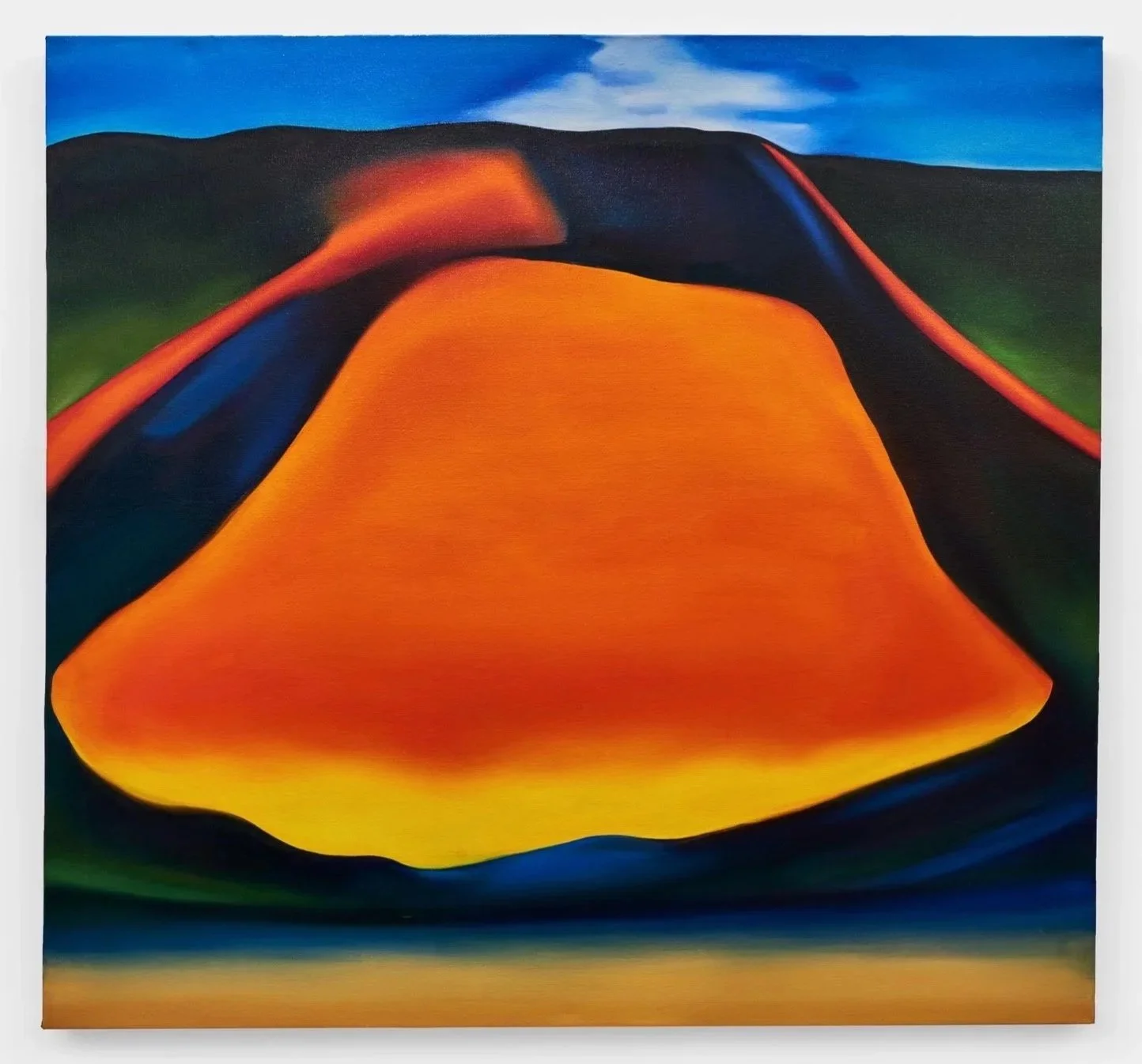 Chamber, 2022, oil on canvas, 48x51 inches