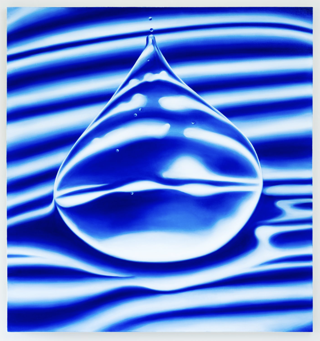 Tear Droplet 1 and 2 (Diptyque), 2023, Oil on canvas, 48x60 inches