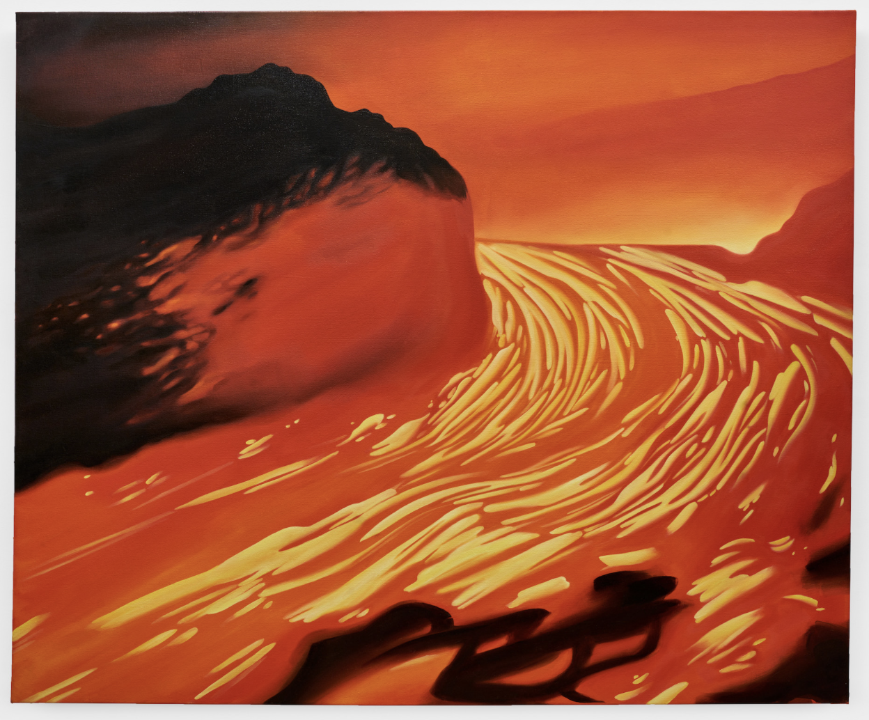 Untitled (Sploosh), Oil on canvas, 48 x 60 inches, 2023
