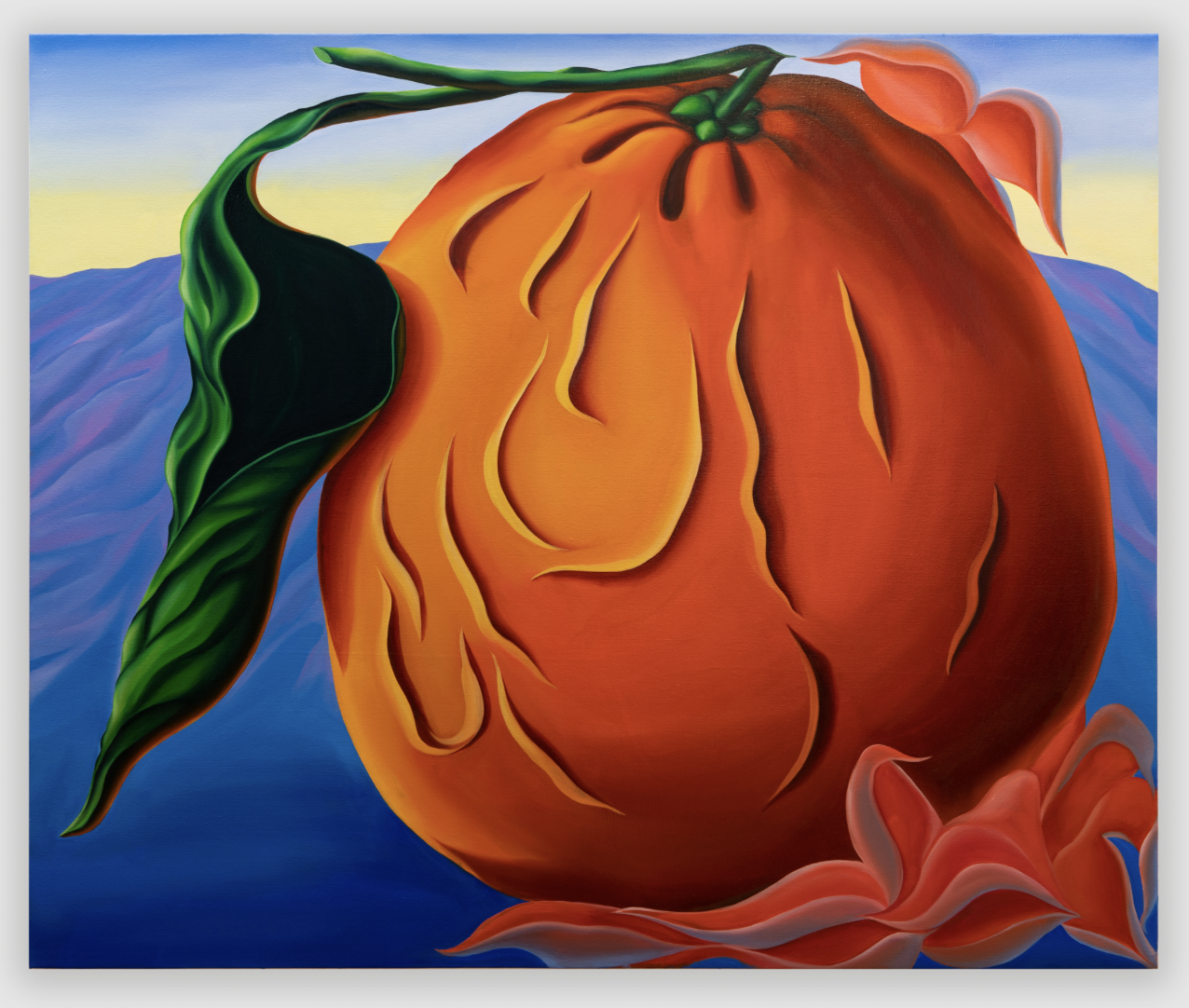 Orange 1, Oil on canvas, 50x 60 inches, 2022
