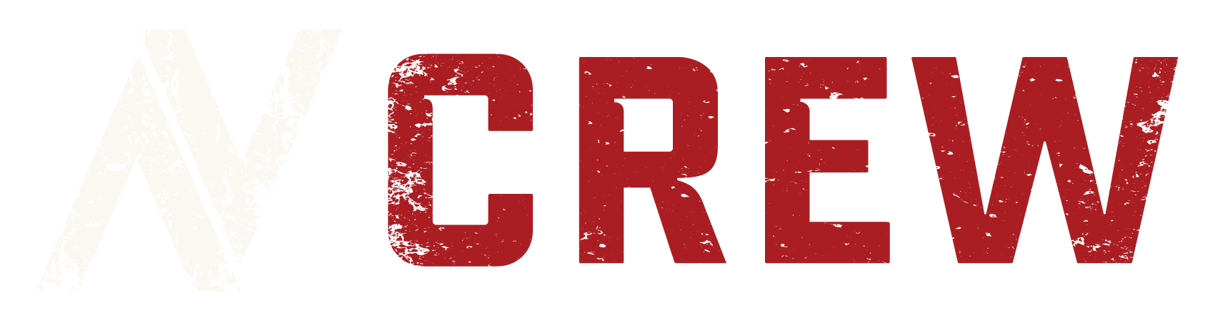 NAV Crew logo featuring the distressed NAV monogram and red CREW lettering.