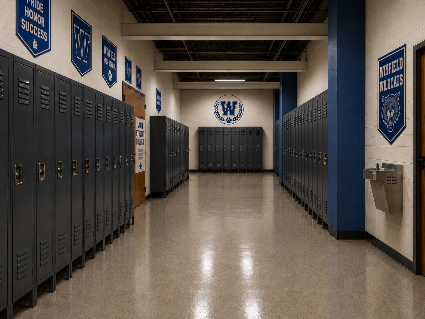 School Hallway