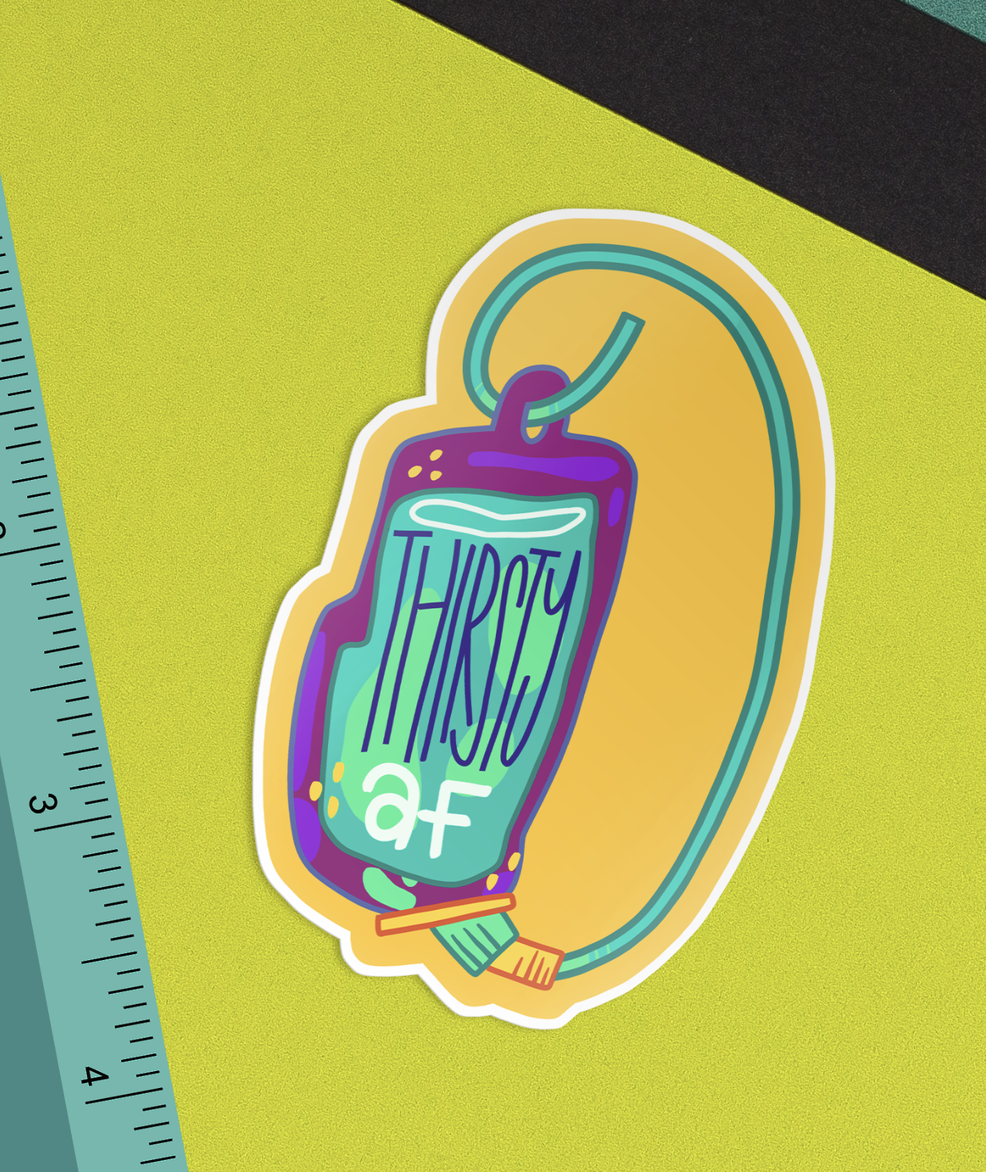 Thirsty AF Bold IV Sticker