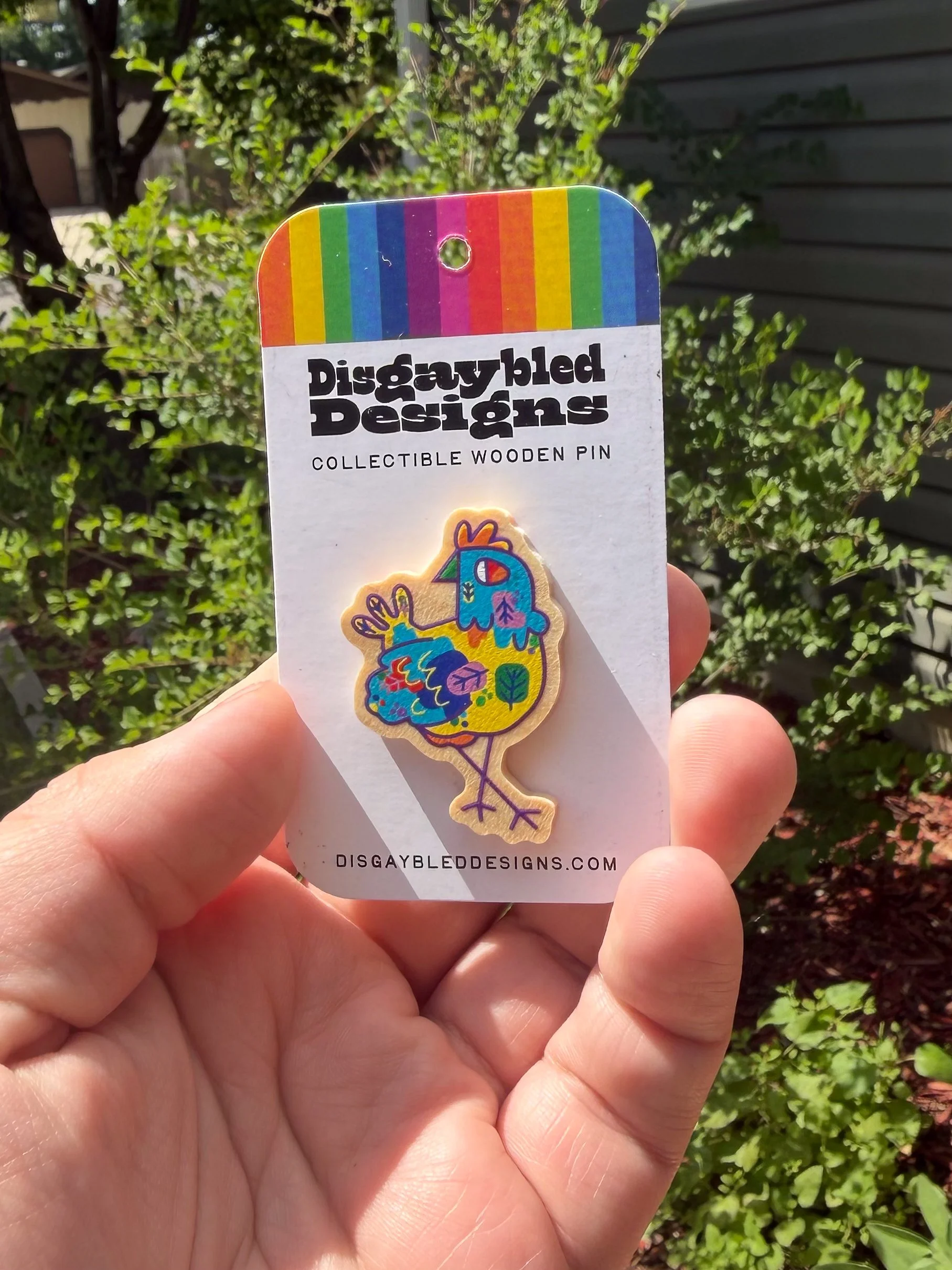 Gay Chicken Pin
