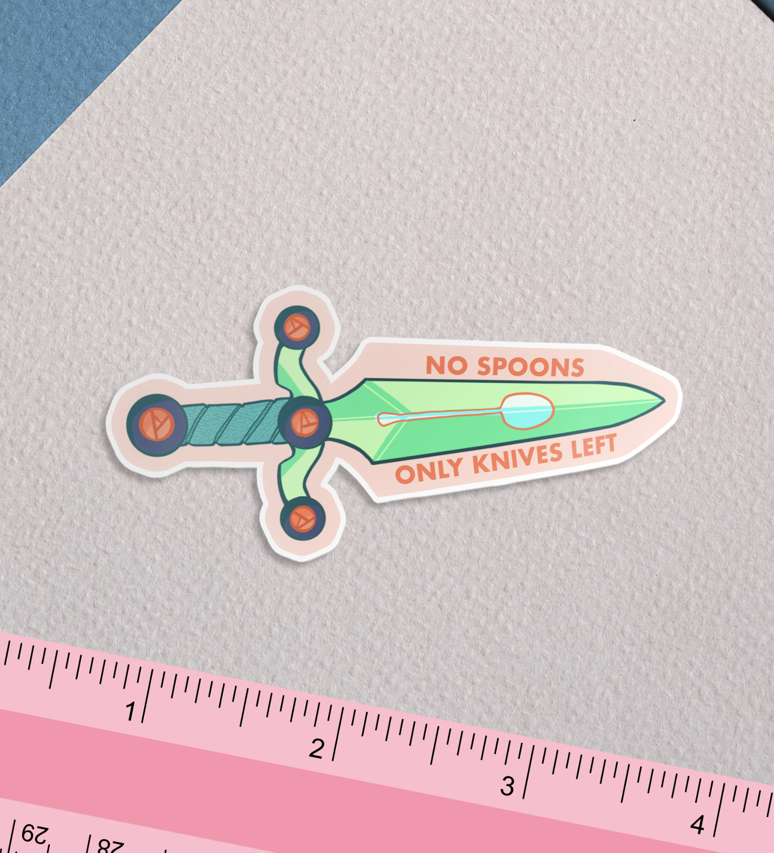 Only Knives Pastel Spoonie Sticker