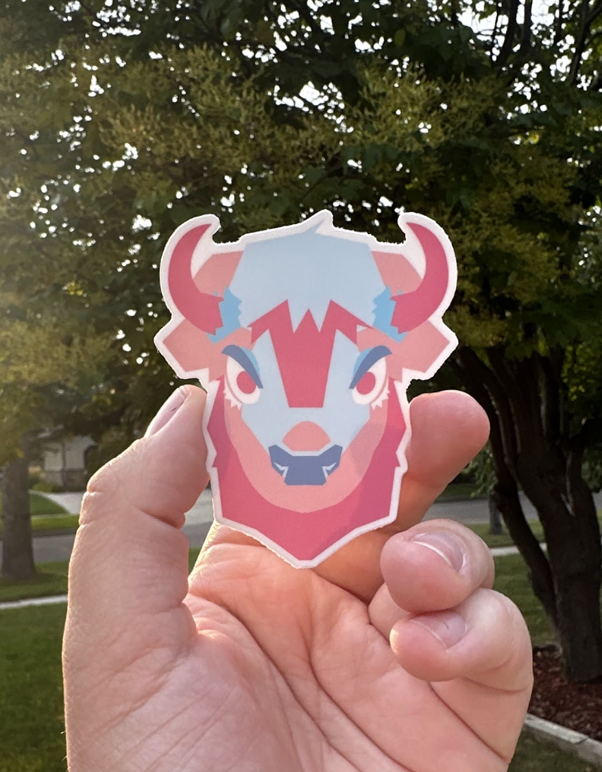 Transgender Bison Sticker