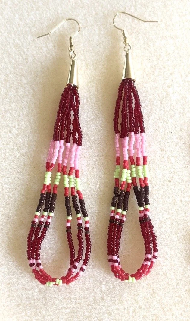 Dangle Earrings "Strawberry Fields"