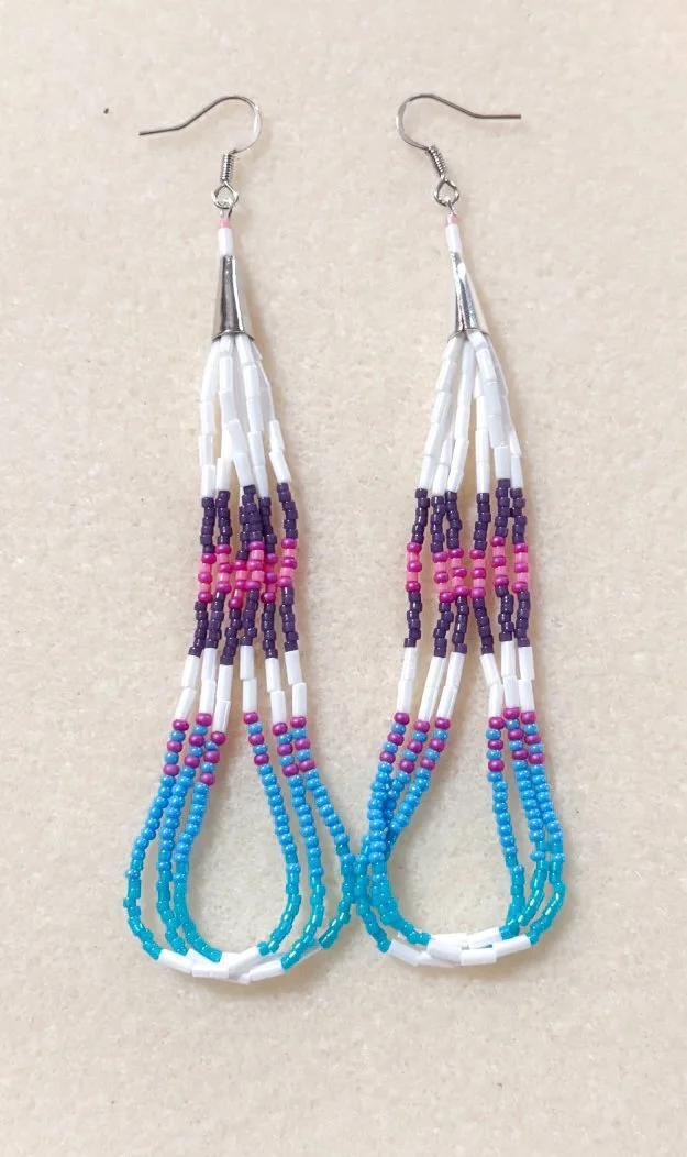 Dangle Earrings "Winter Skies"