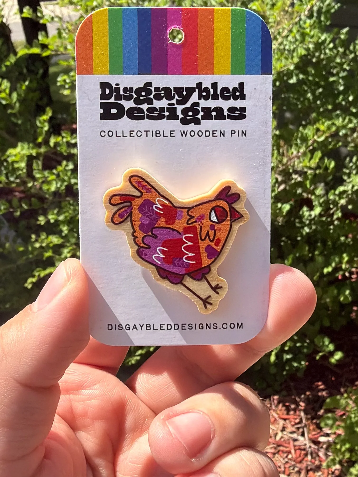 Lesbian Chicken Pin