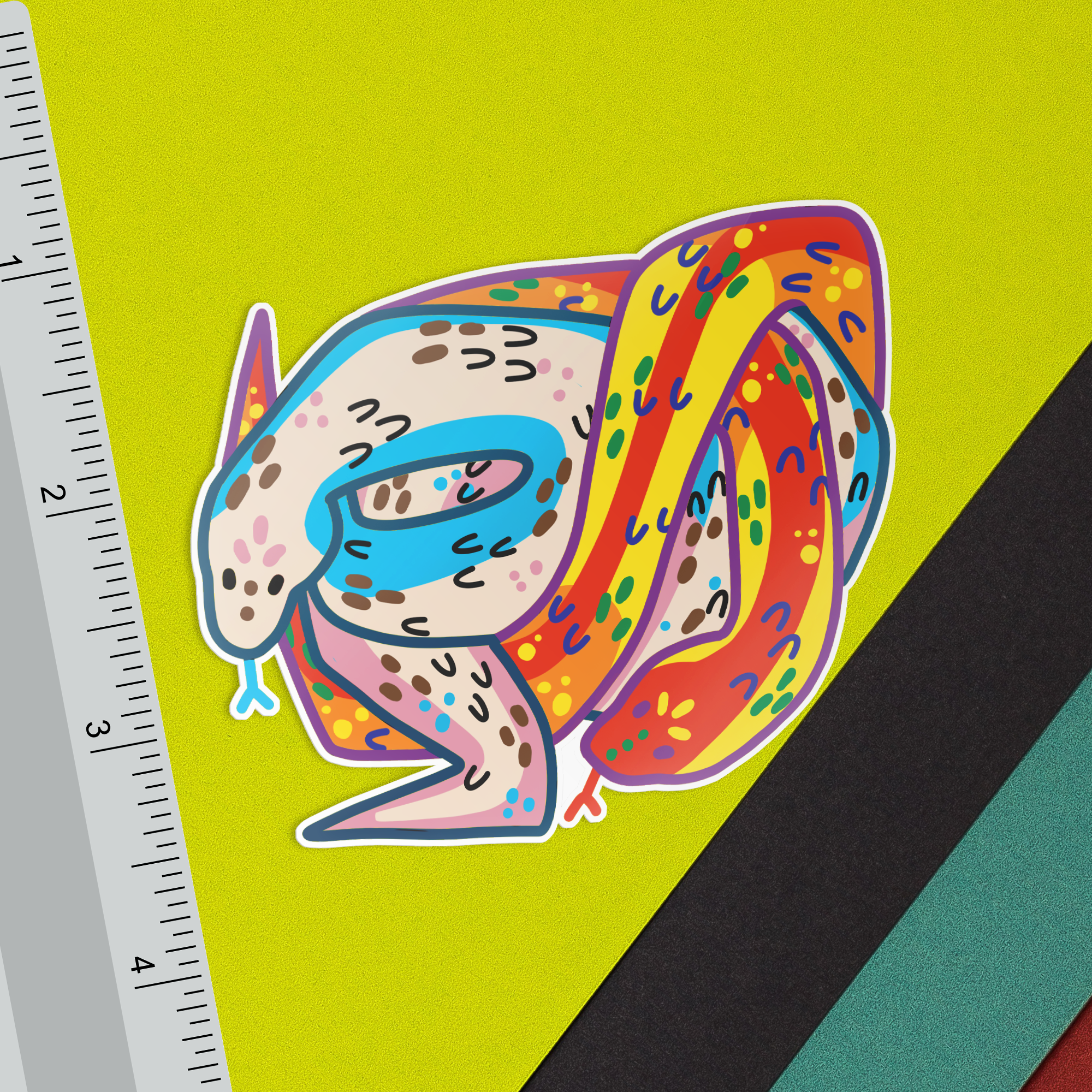 Progress Pride Snake Sticker
