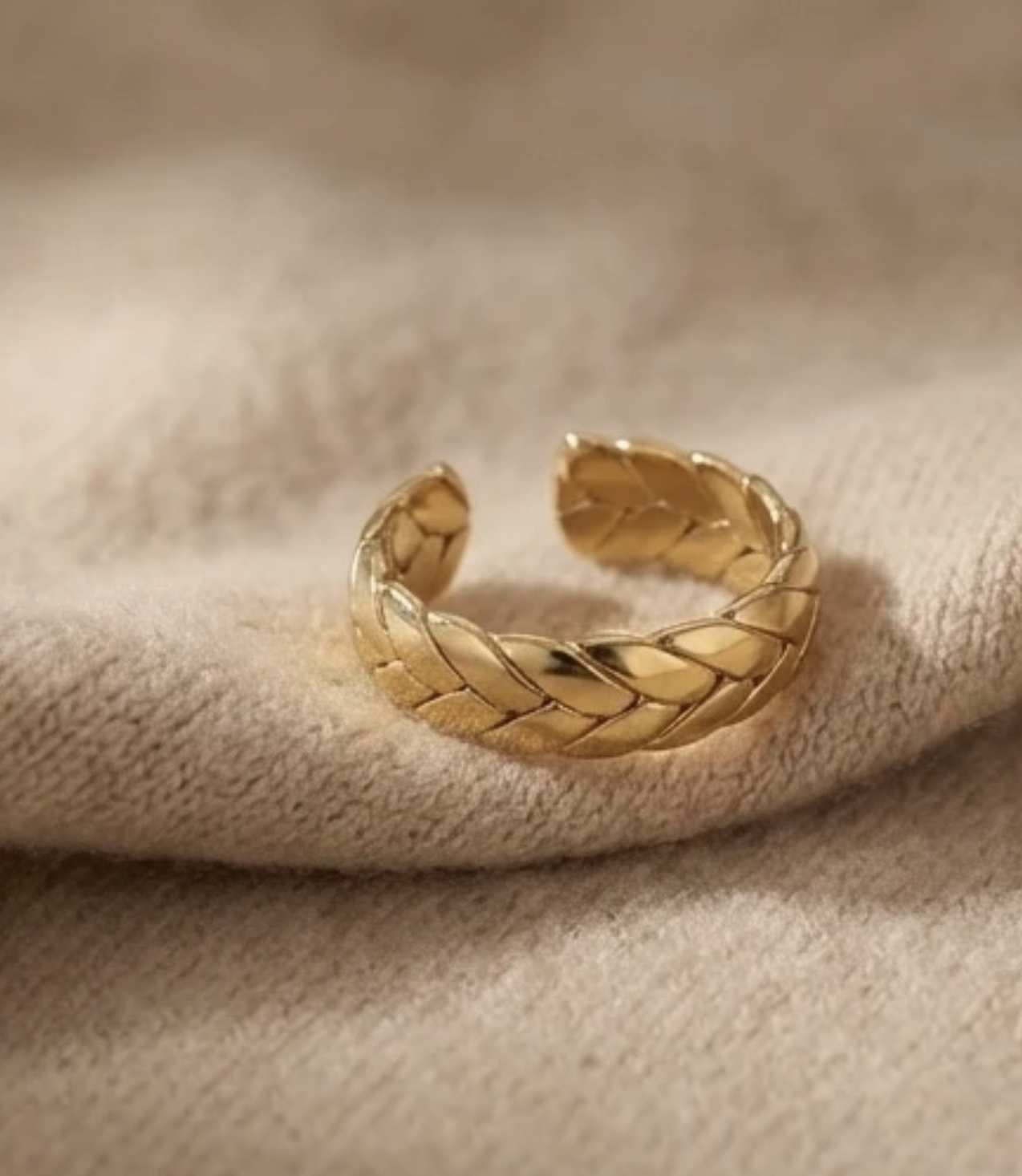 Gold Plated Cuban Ring