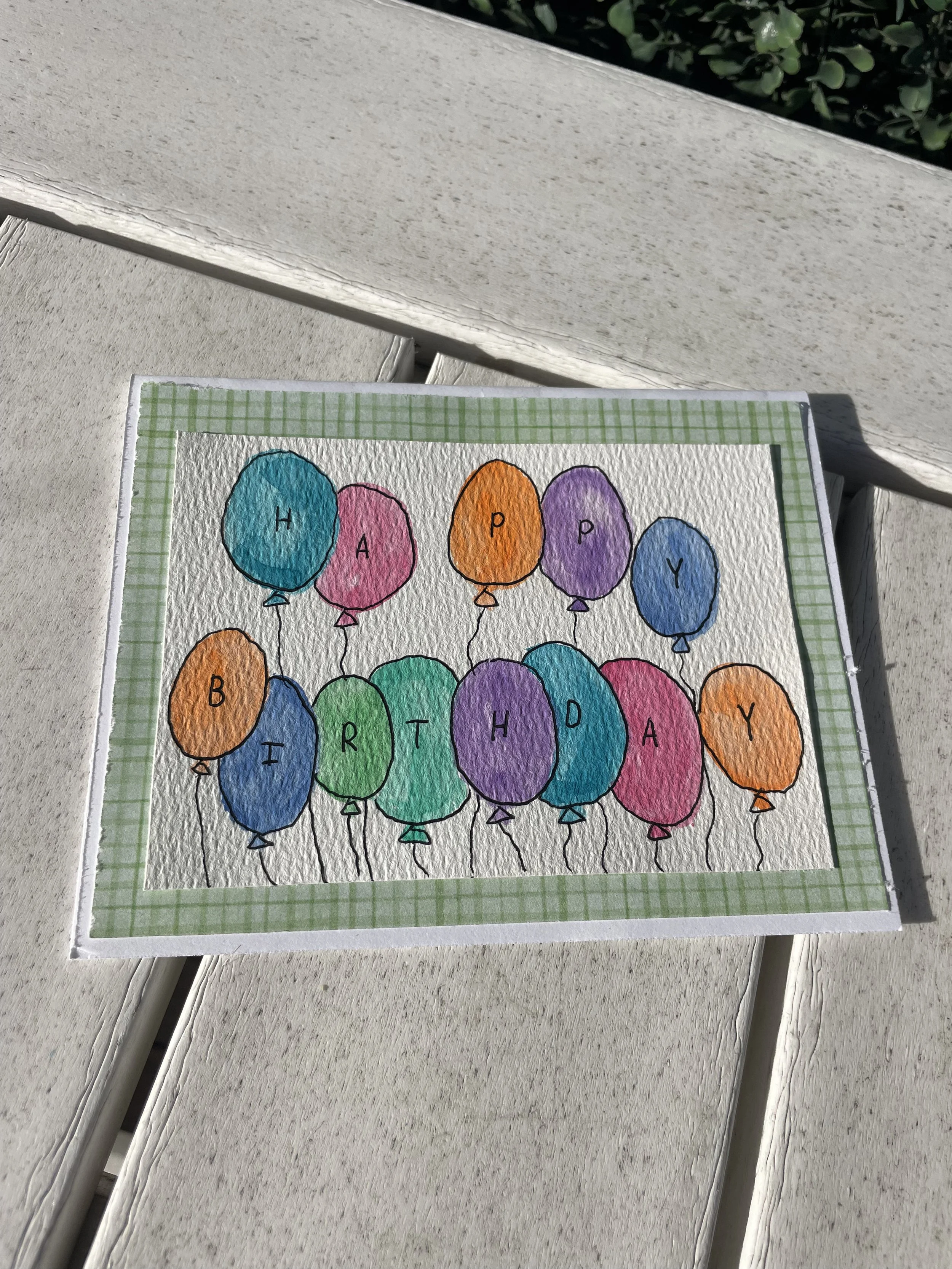 Balloons Happy Birthday Card