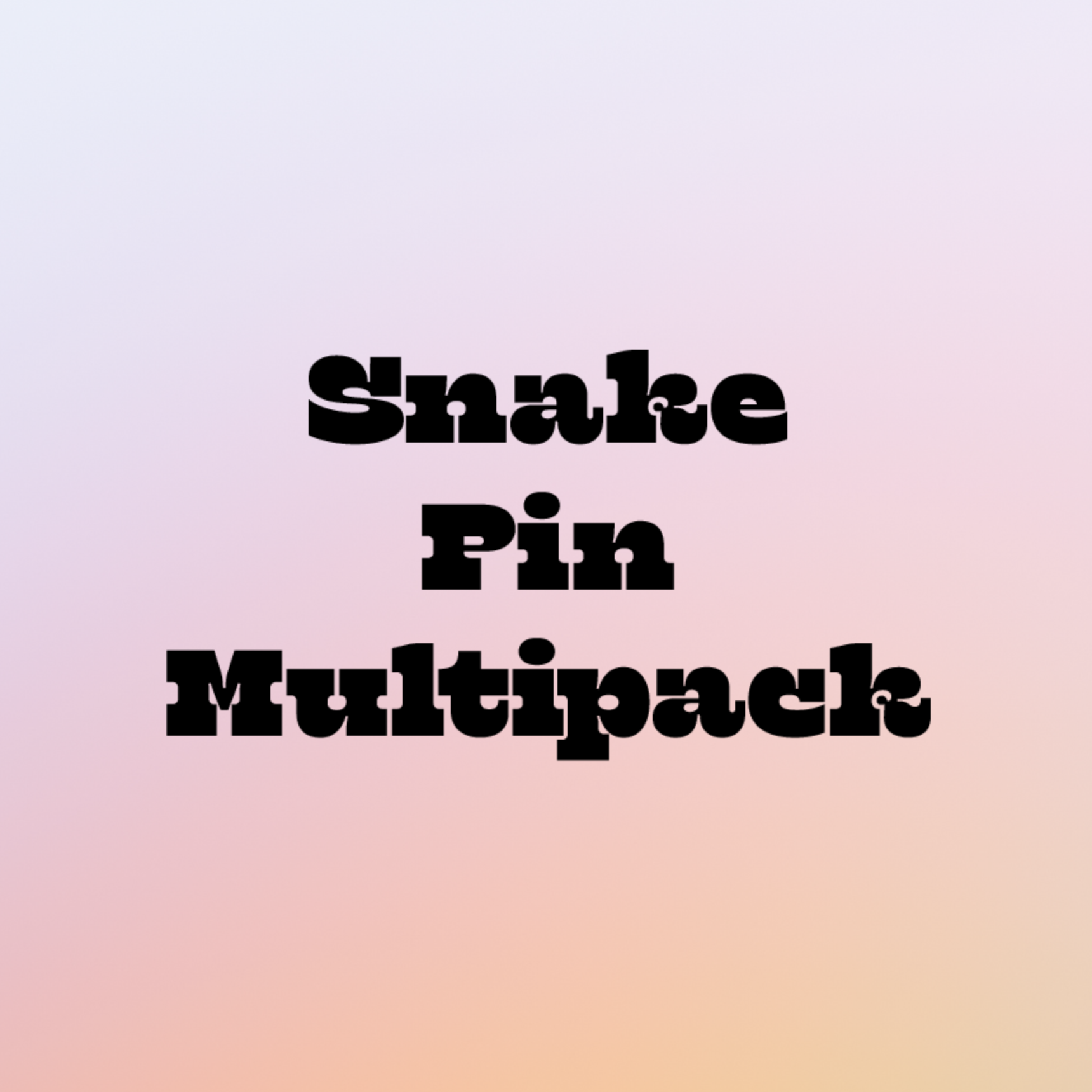 Snake Pin Pack