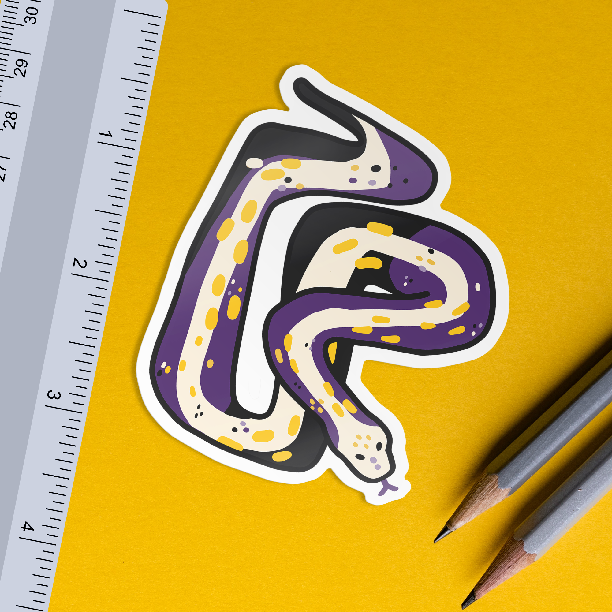 Nonbinary Snake Sticker