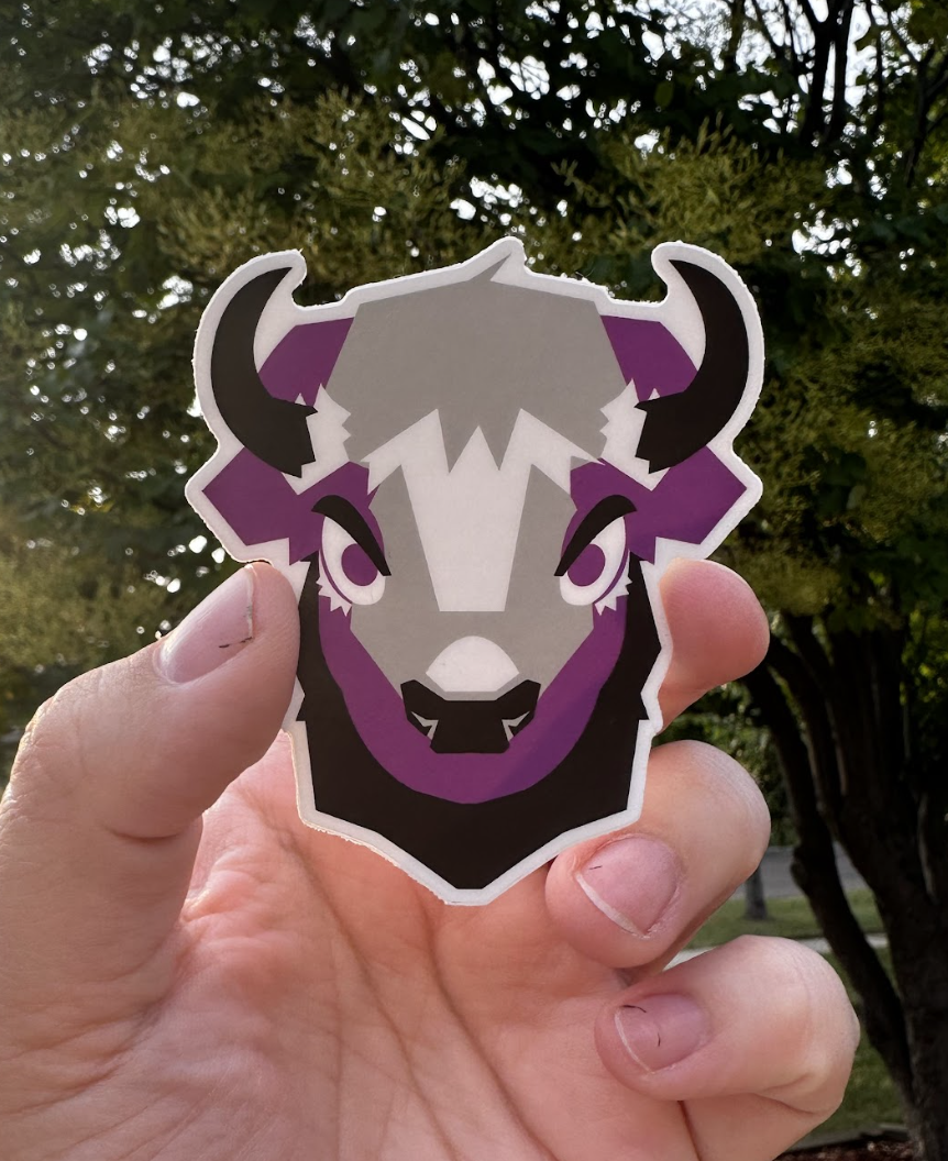 Asexual Bison Sticker