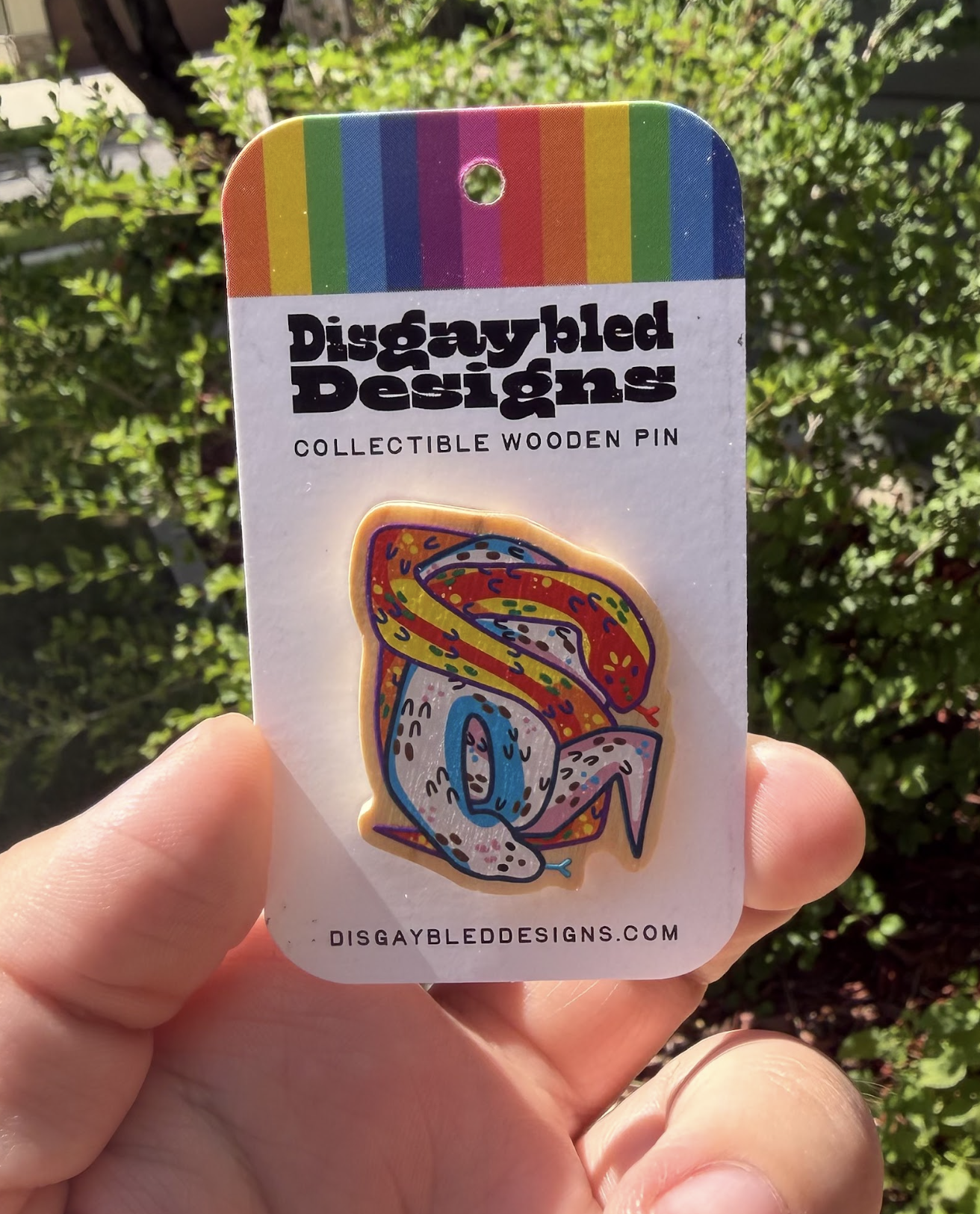 Progress Pride Snake Pin
